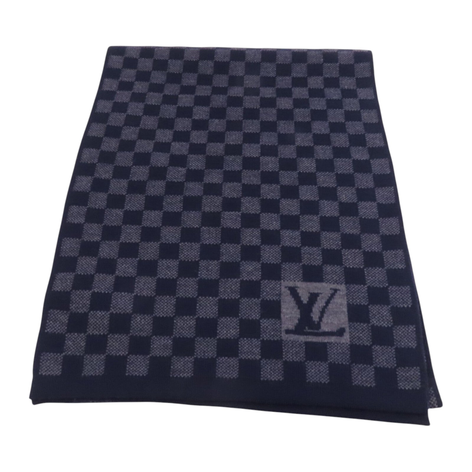 LOUIS VUITTON 羊毛Echarpe Petit Damier Scraf圍巾