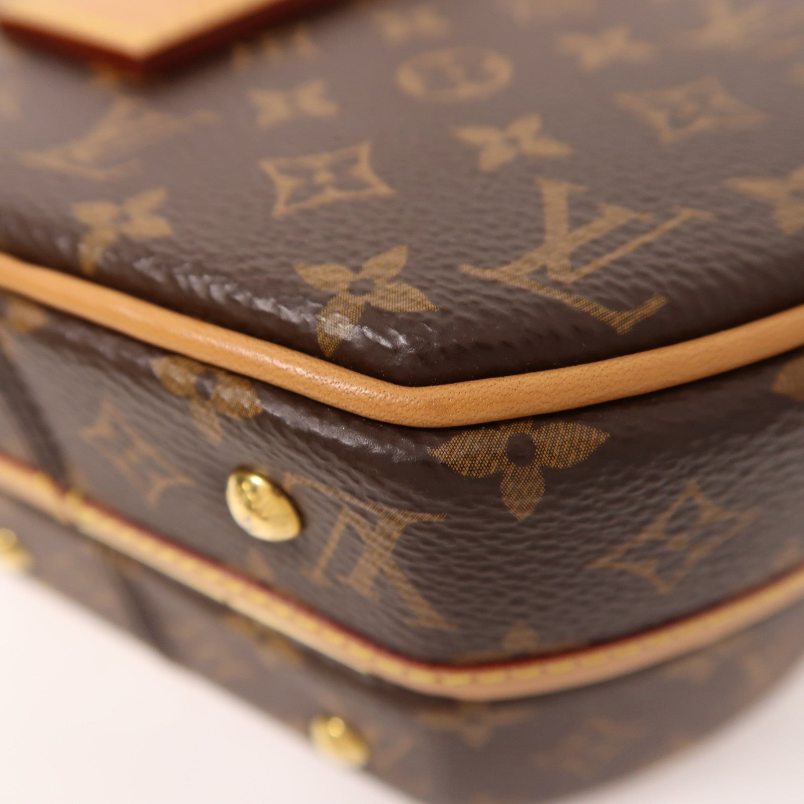 LOUIS VUITTON Monogram Petite Boite Chapeau金扣手挽肩背兩用袋