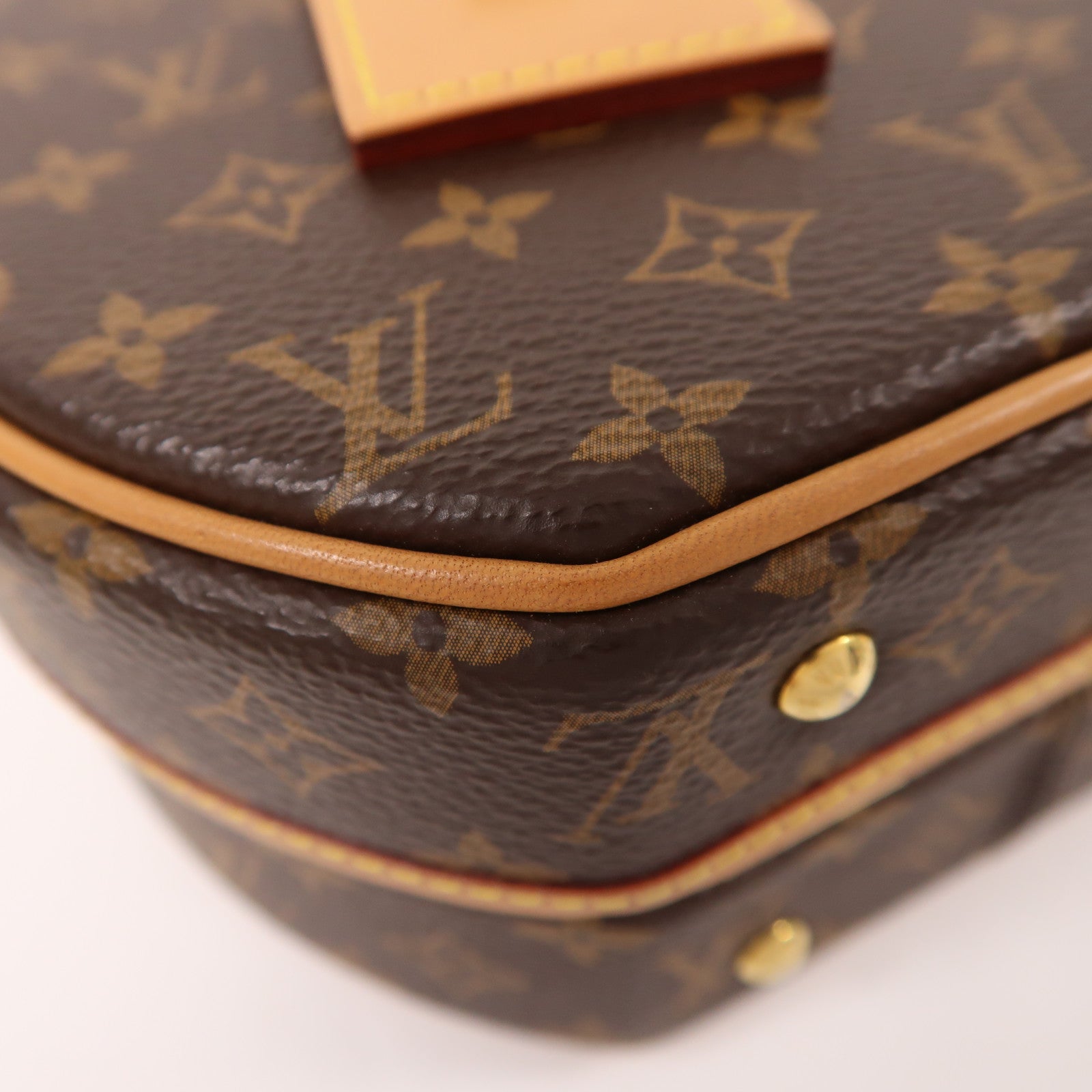 LOUIS VUITTON Monogram Petite Boite Chapeau金扣手挽肩背兩用袋