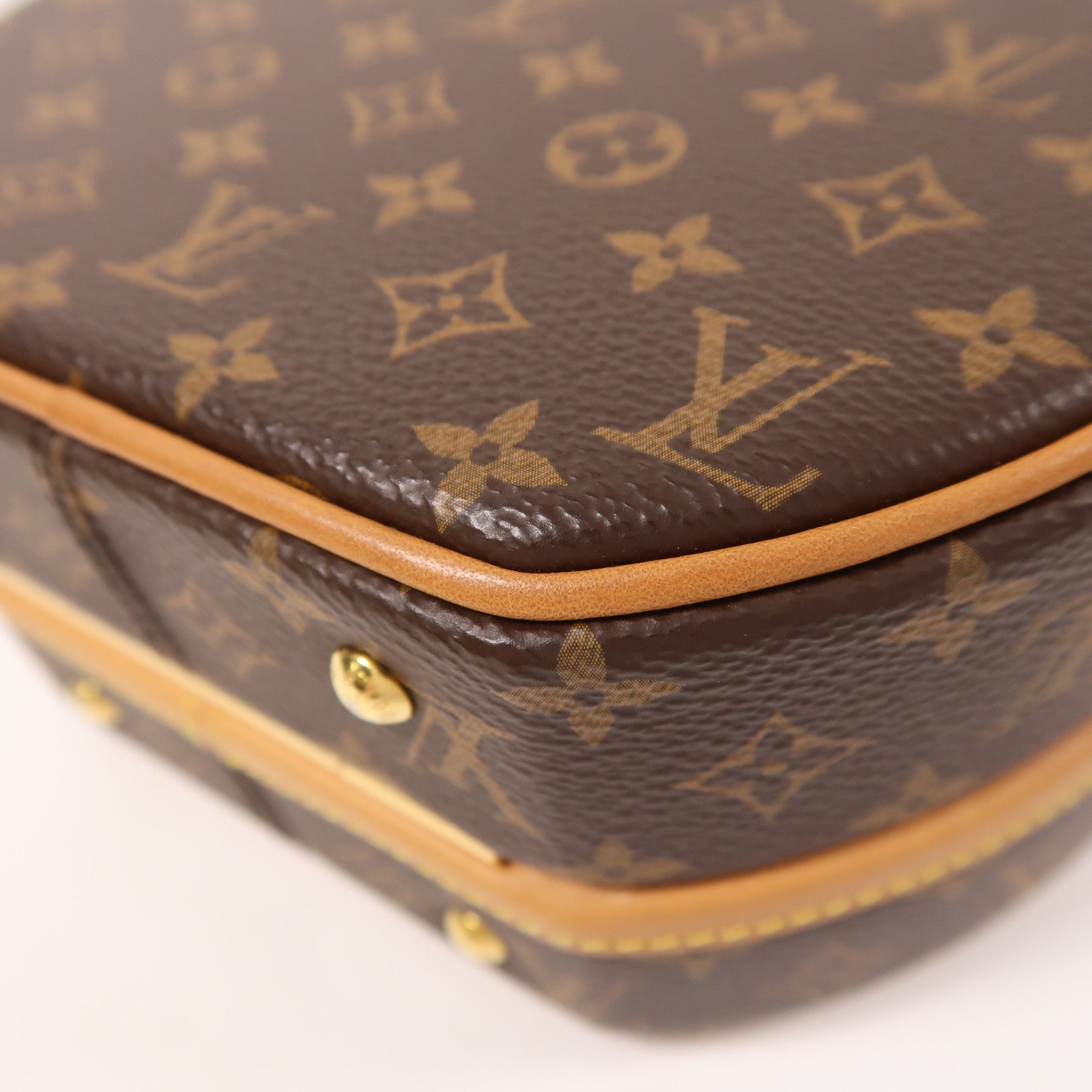 LOUIS VUITTON Monogram Petite Boite Chapeau金扣手挽肩背兩用袋