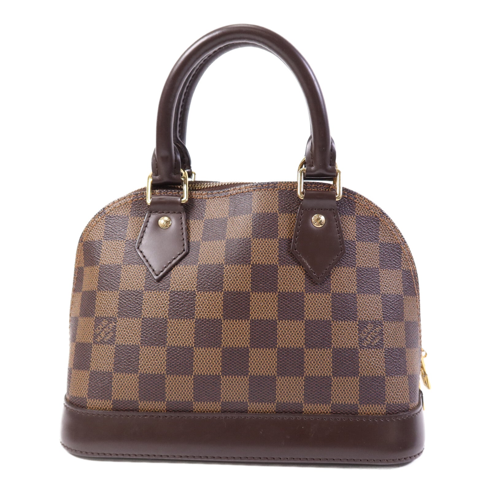 LOUIS VUITTON Damier Alma BB金扣手挽肩背兩用袋