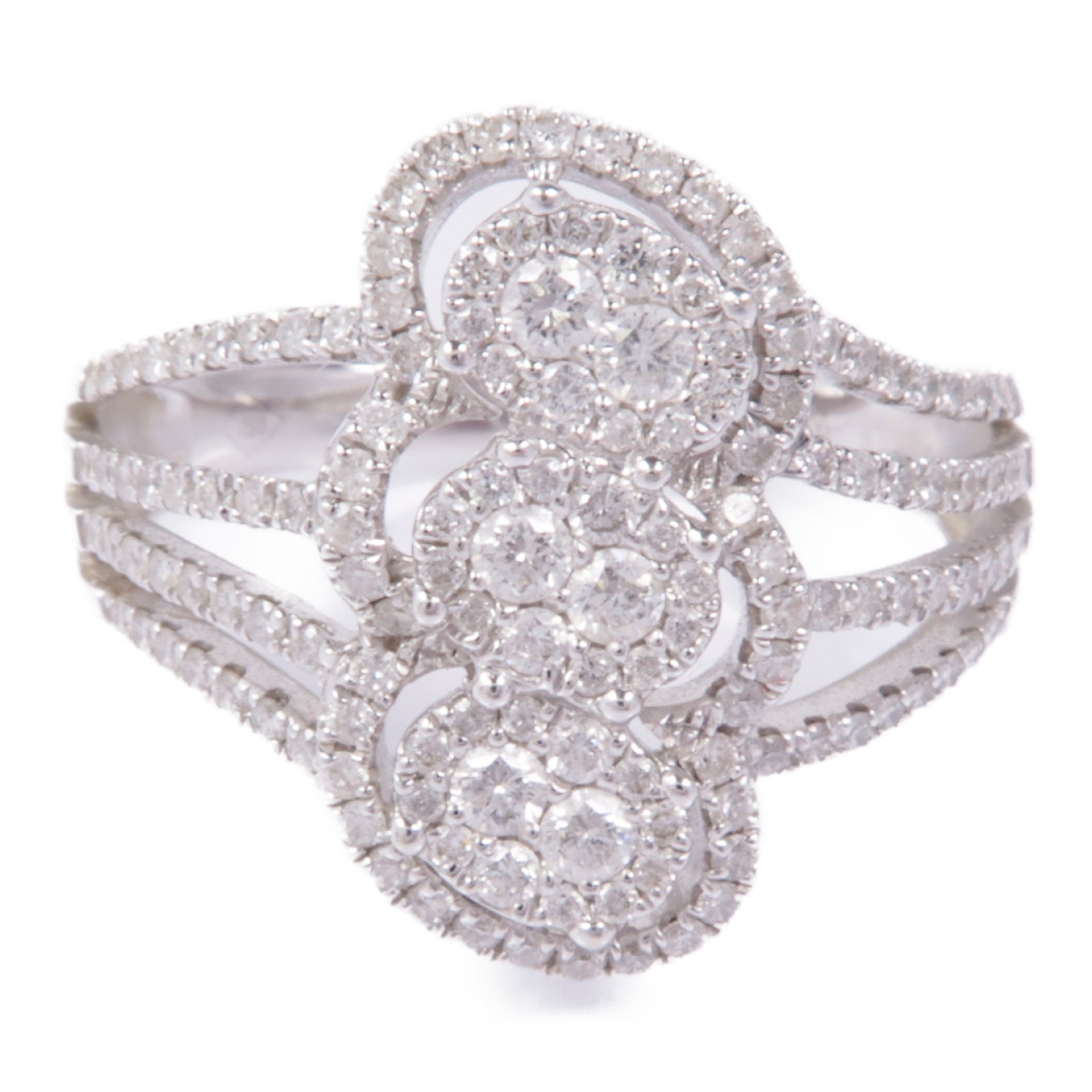 JEWELRY 18K白金Diamond Ring鑽石戒指US#9.75