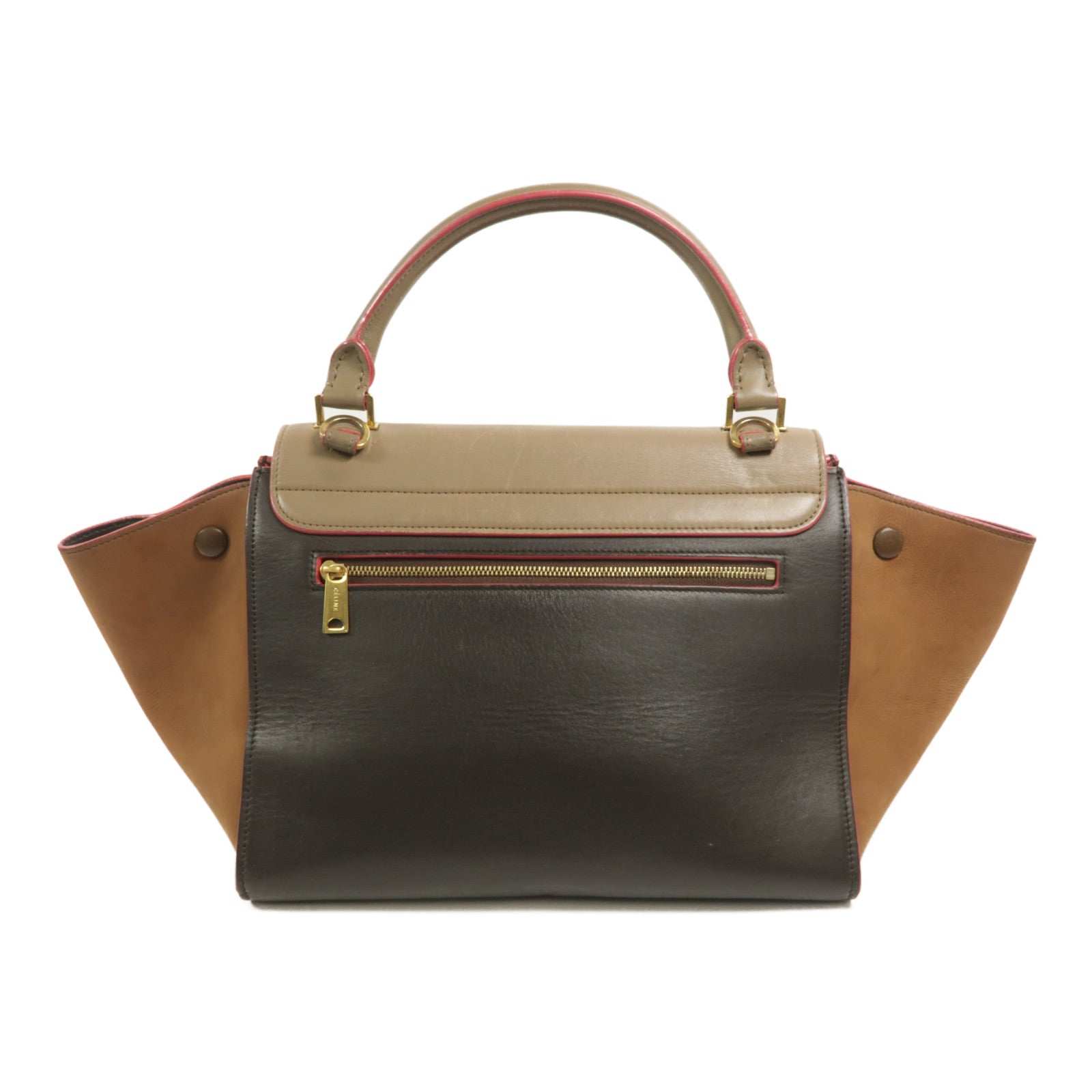 CELINE 牛皮皮革Trapeze手挽肩背兩用袋