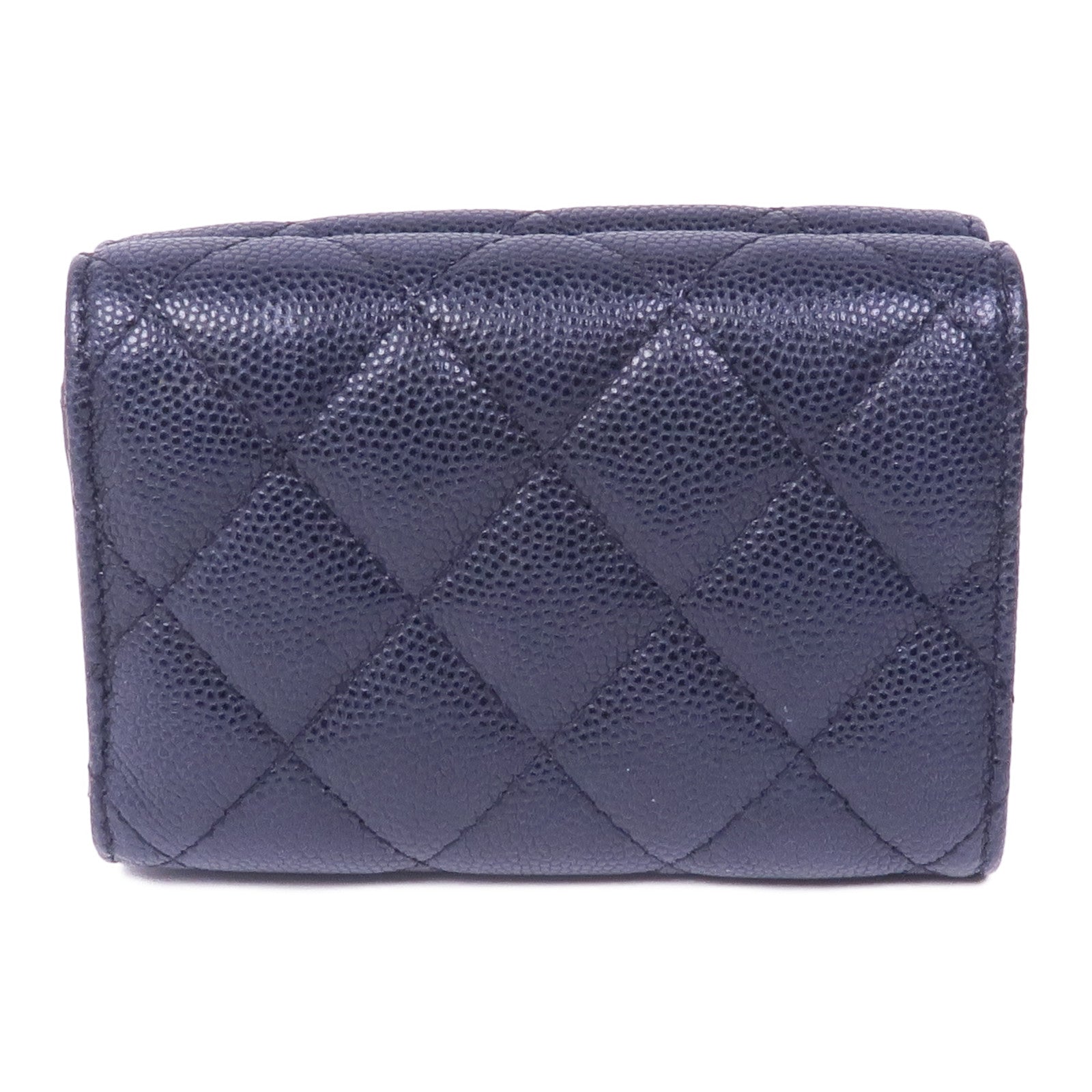 CHANEL 牛皮皮革Wallet金扣錢包