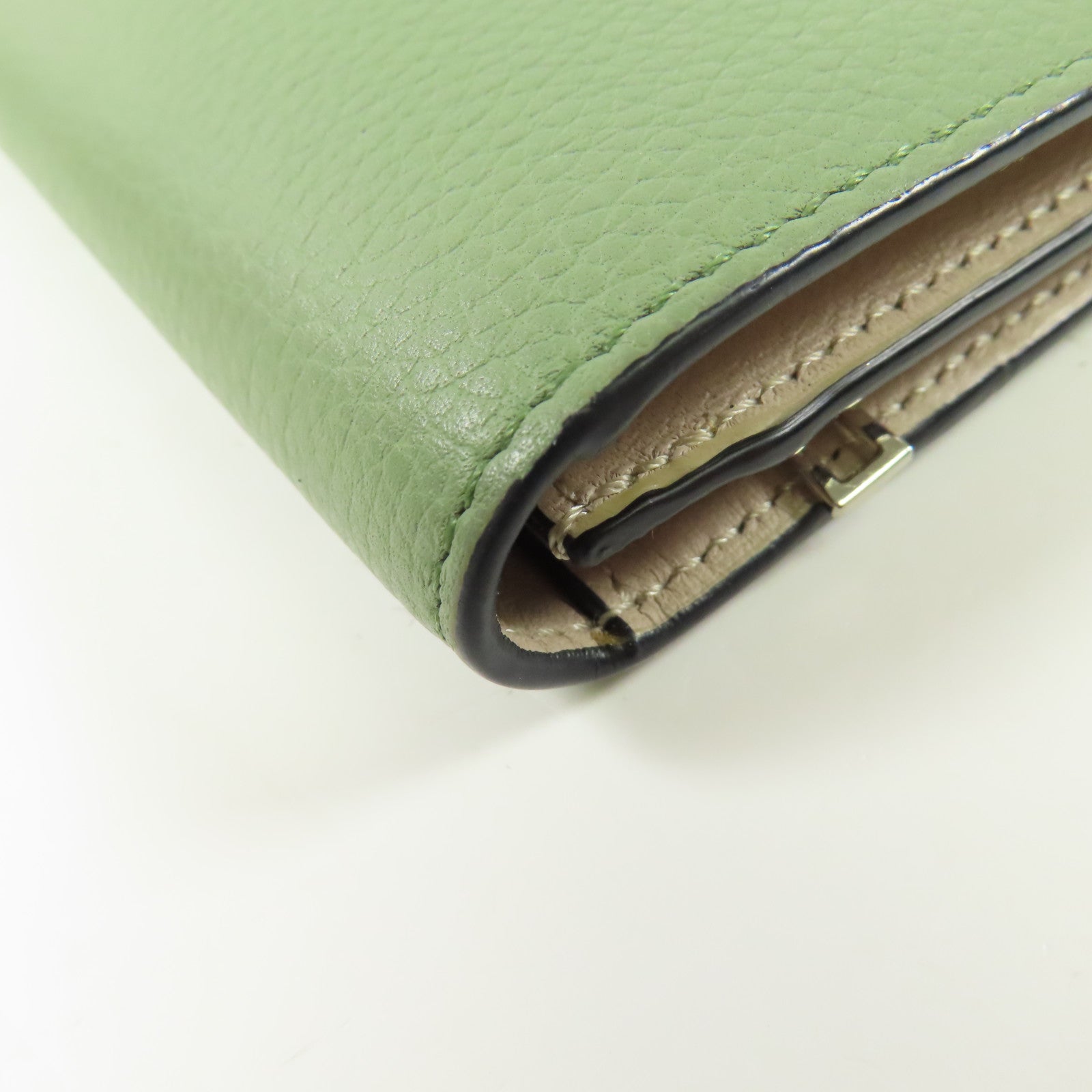 LOEWE 牛皮皮革Large Vertical Wallet銀扣長錢包