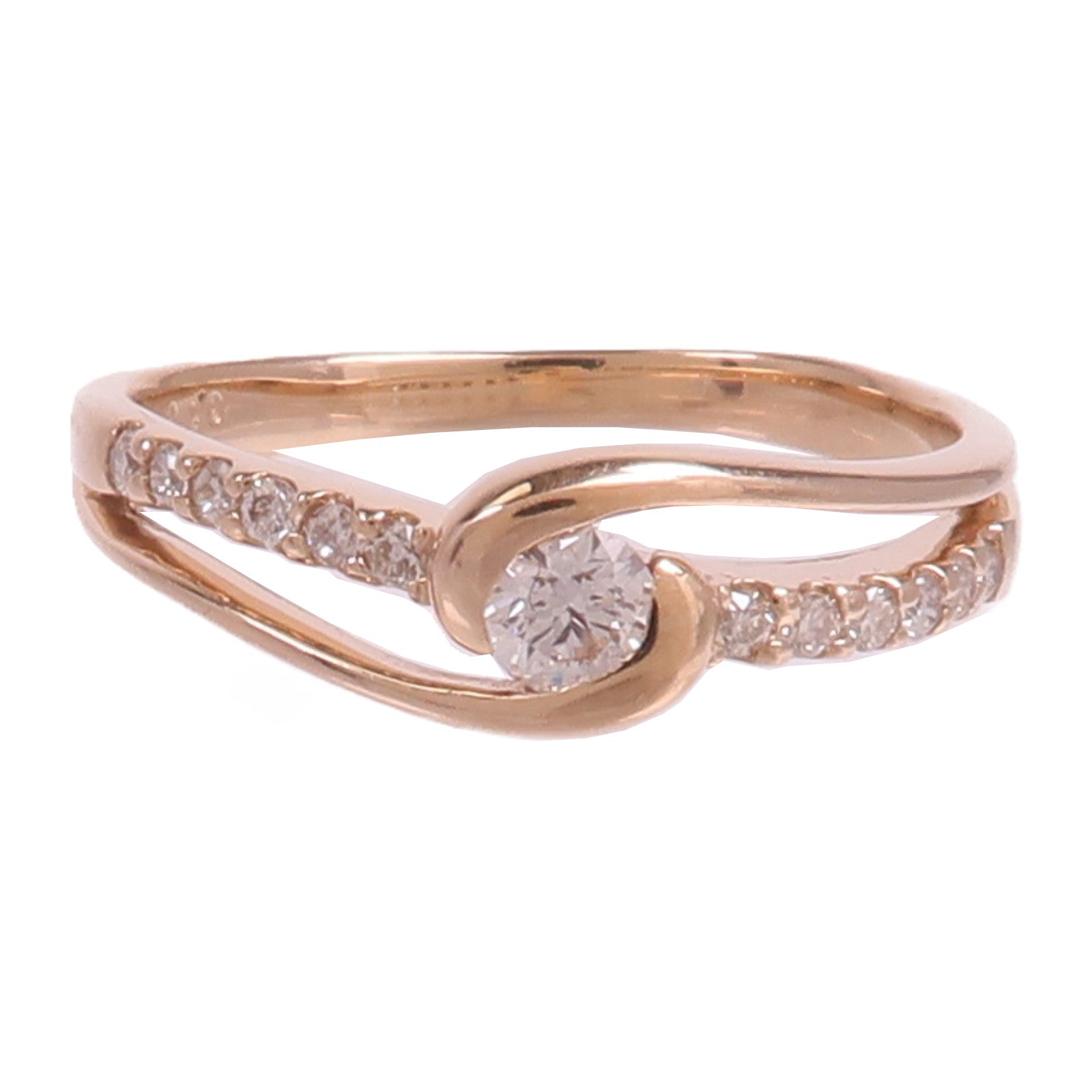 JEWELRY 18K玫瑰金Diamond Ring鑽石戒指