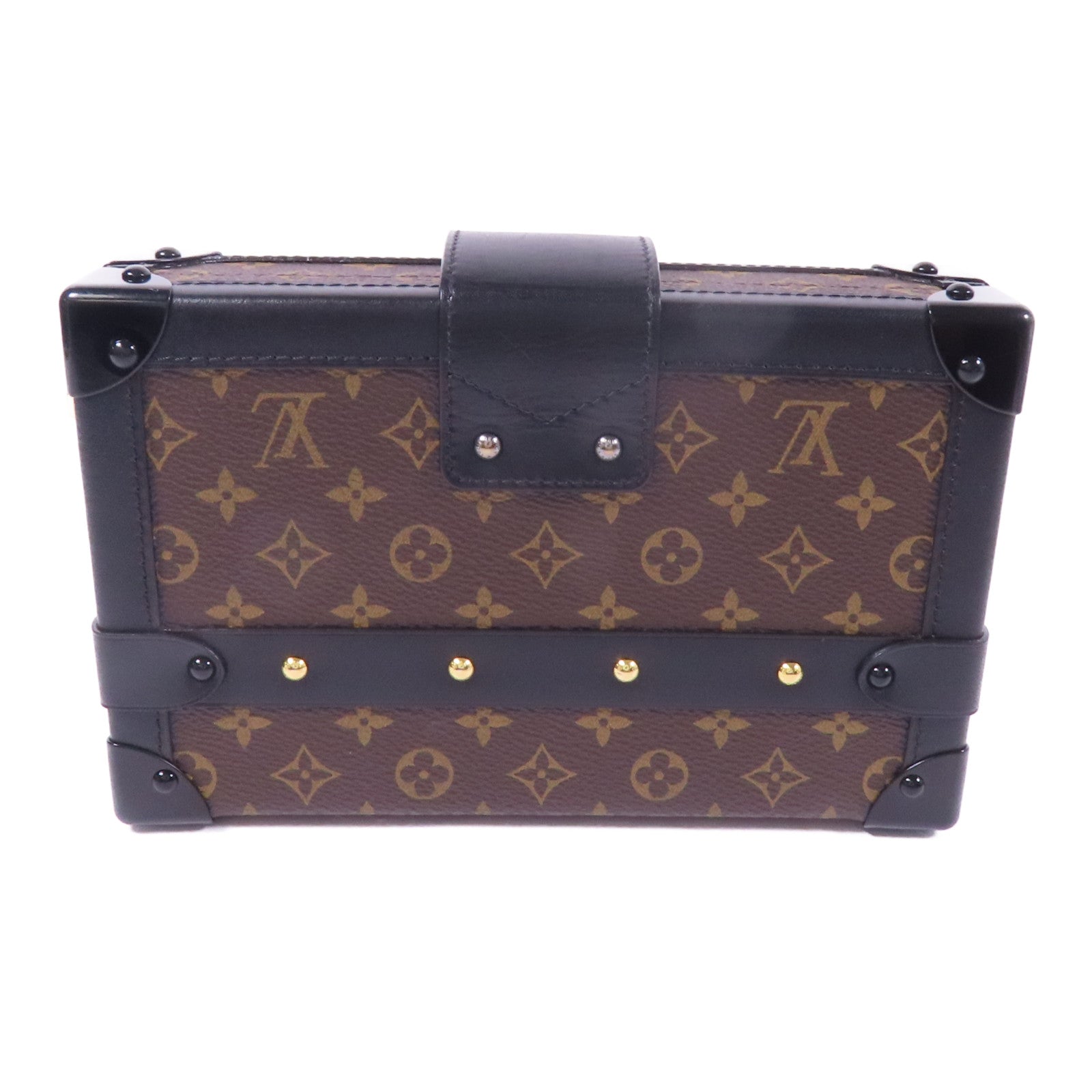 LOUIS VUITTON Monogram Petite Malle金扣肩背袋