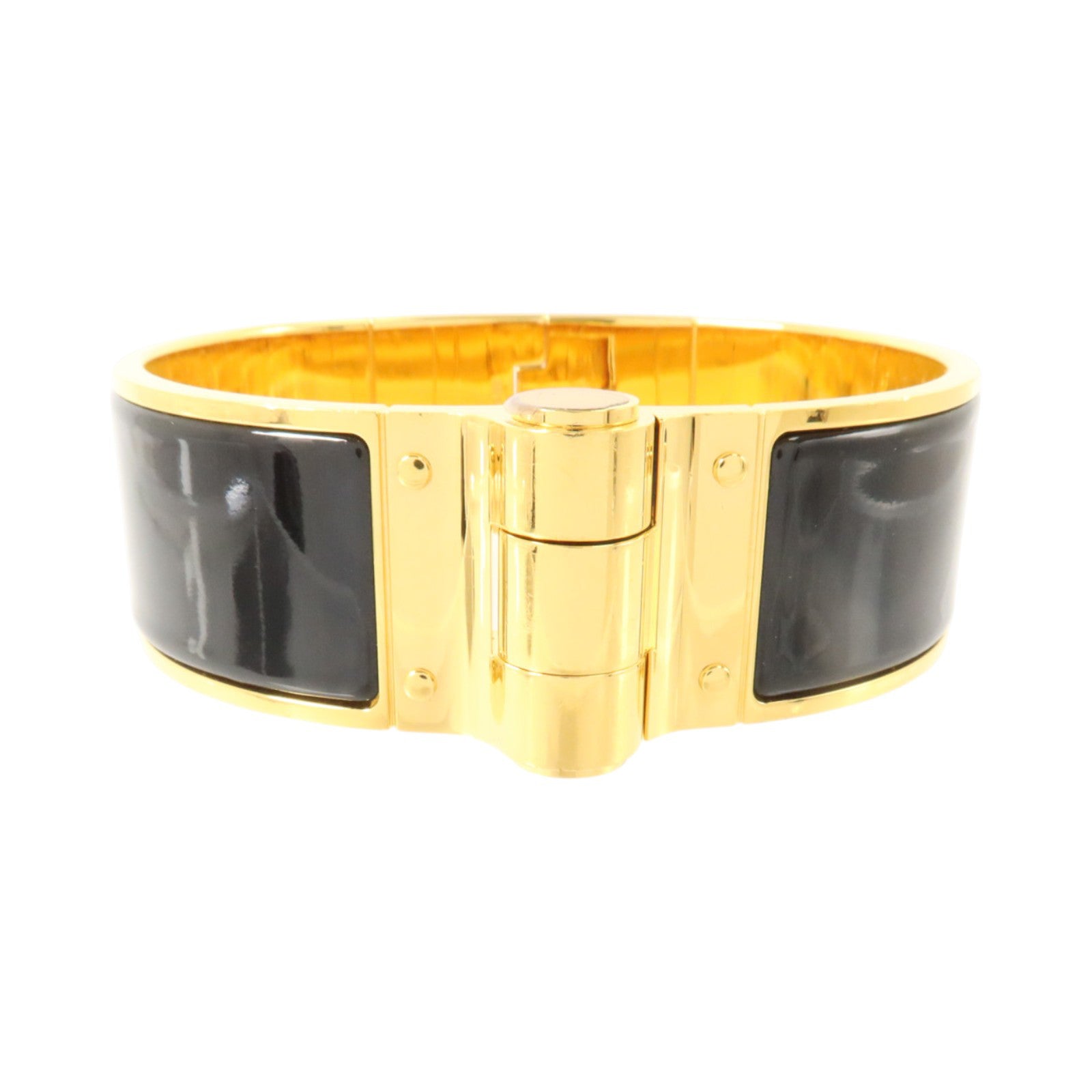 HERMES 金屬/琺瑯Charniere Bracelet金扣手鏈