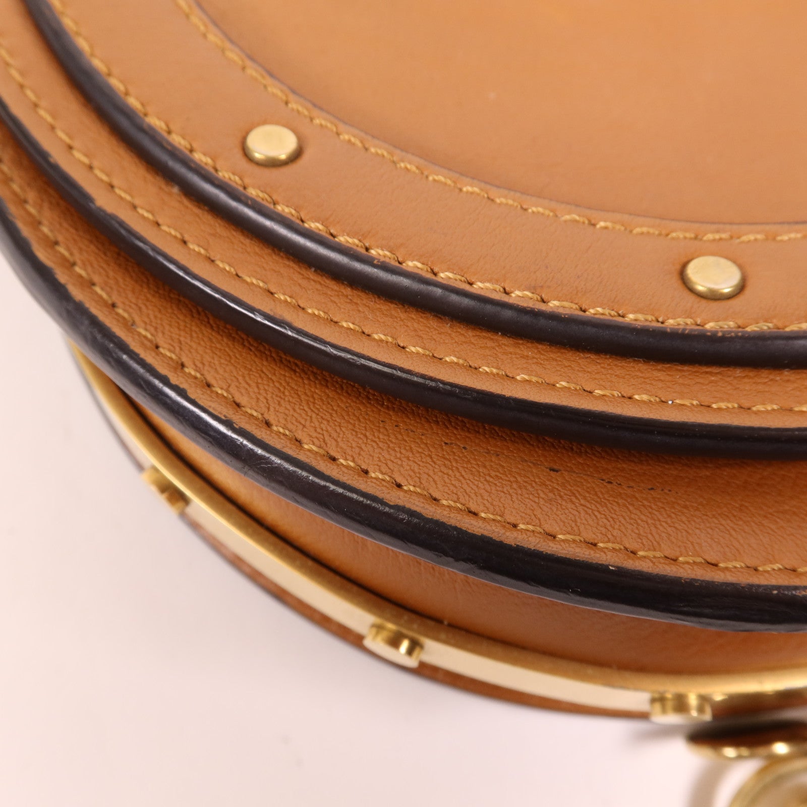 Chloe 牛皮皮革Shoulder Bag金扣手挽肩背兩用袋