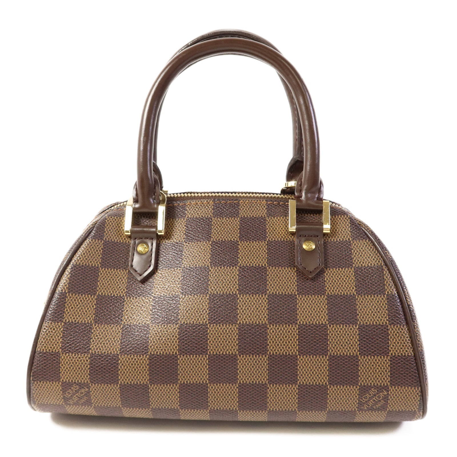 LOUIS VUITTON Damier Rivera Mini金扣手挽袋