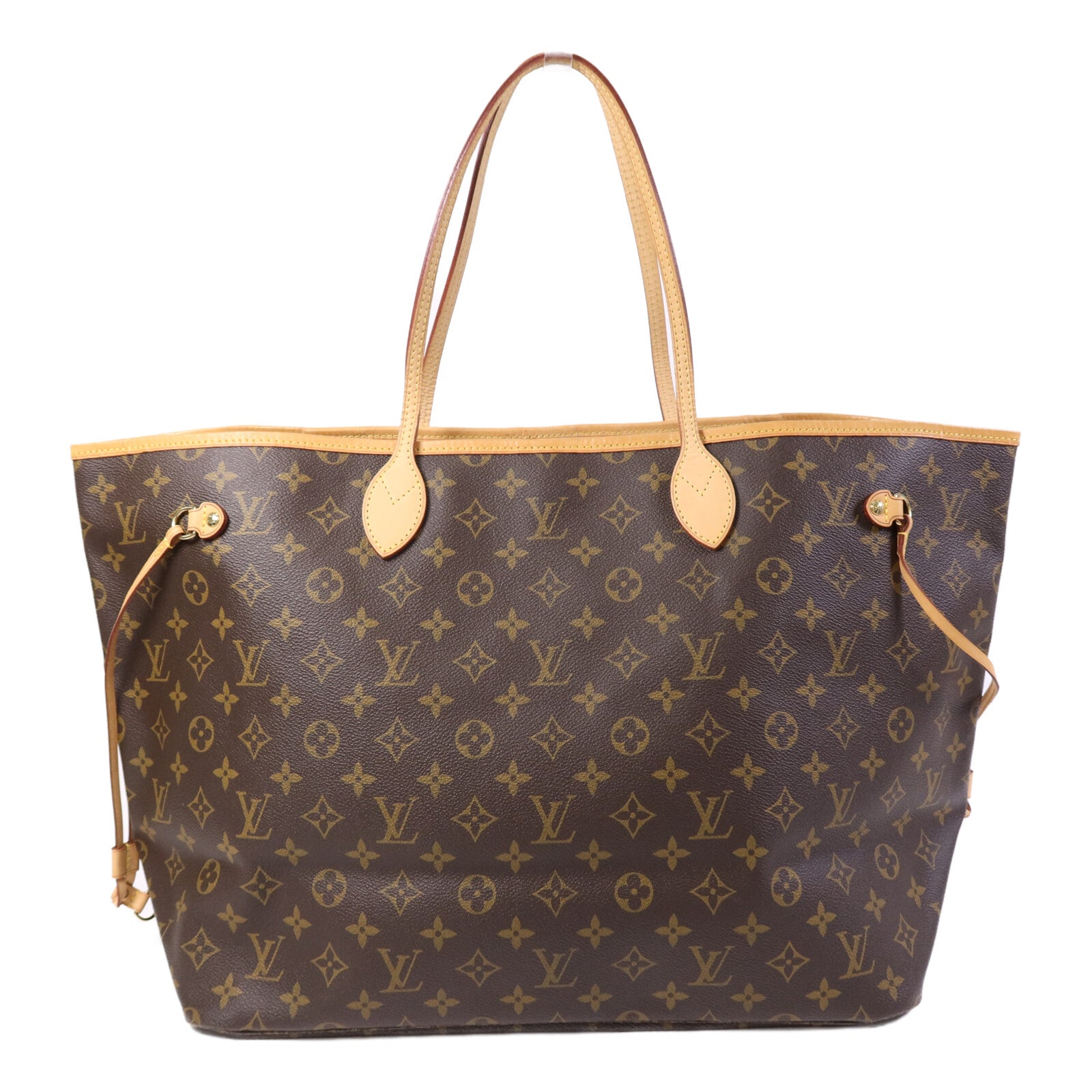 LOUIS VUITTON Monogram Neverfull GM金扣手挽袋