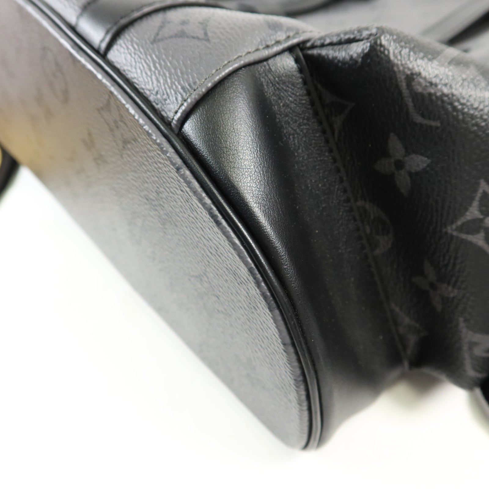 LOUIS VUITTON Monogram Eclipse Christopher MM銀扣背包