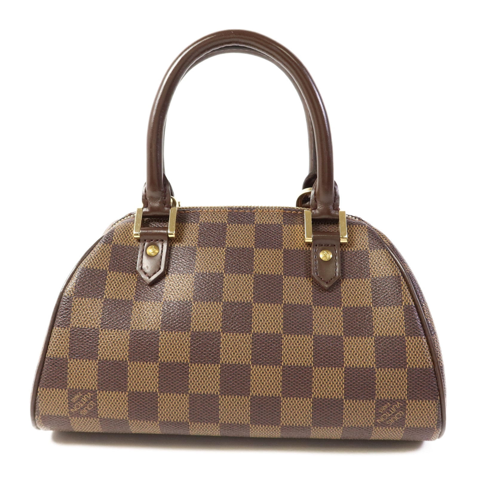 LOUIS VUITTON Damier Rivera Mini金扣手挽袋