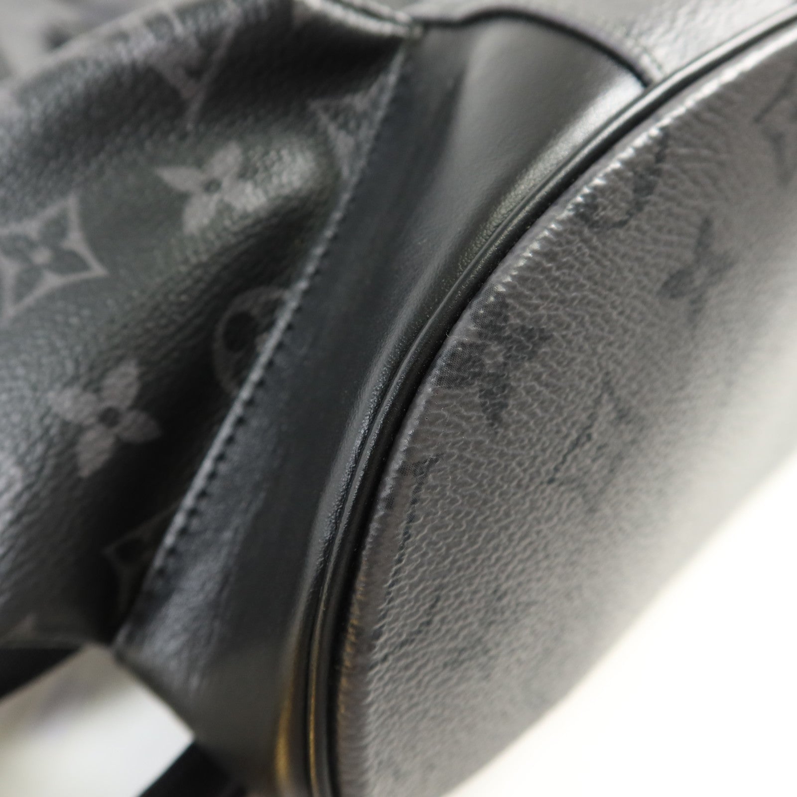 LOUIS VUITTON Monogram Eclipse Christopher MM銀扣背包