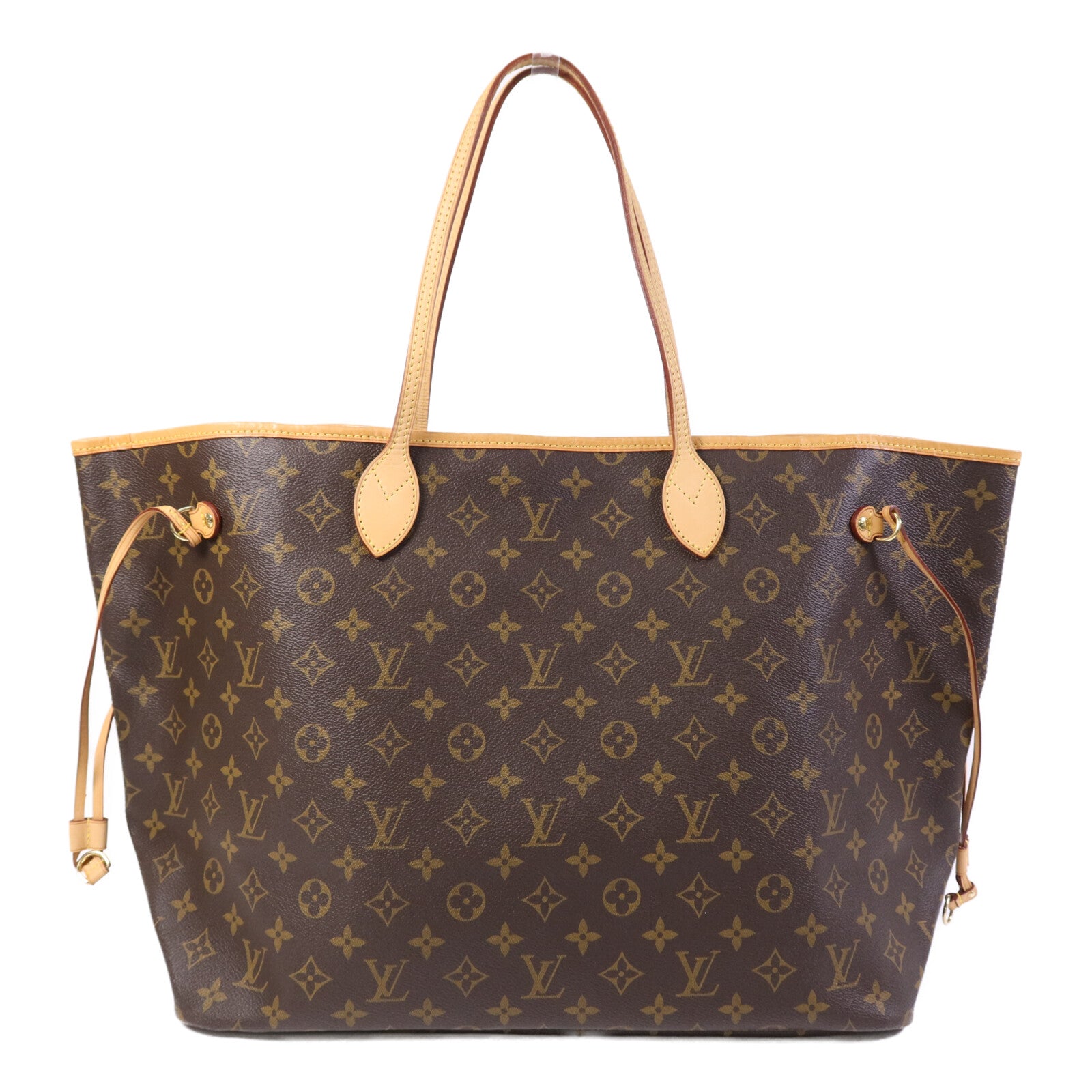 LOUIS VUITTON Monogram Neverfull GM金扣手挽袋