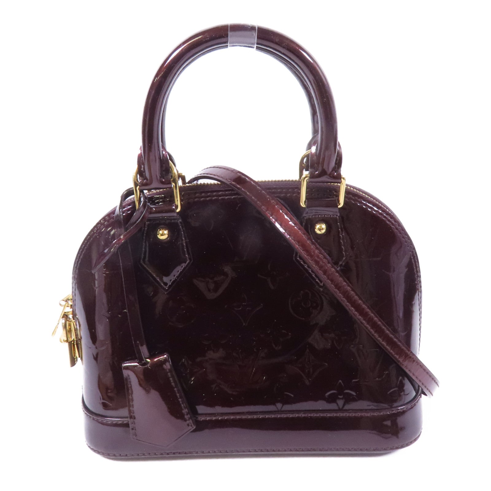 LOUIS VUITTON Vernis Alma BB金扣手挽肩背兩用袋
