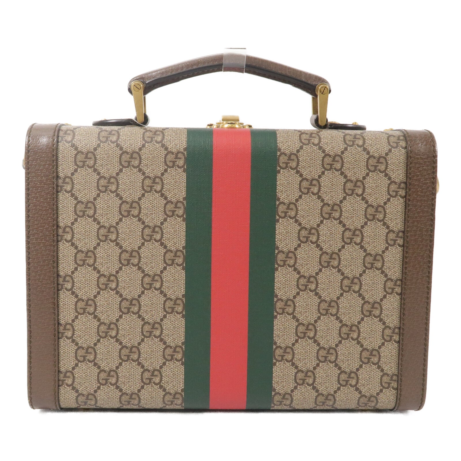 GUCCI 塗層帆布GG Supreme Savoy Medium手挽肩背兩用袋