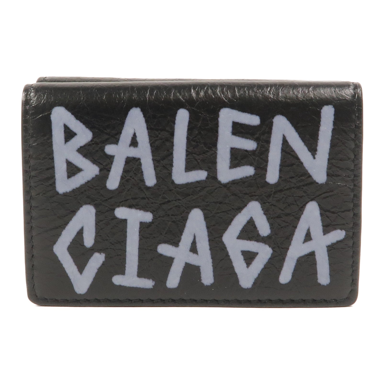 BALENCIAGA 牛皮皮革Trifold Mini Wallet錢包