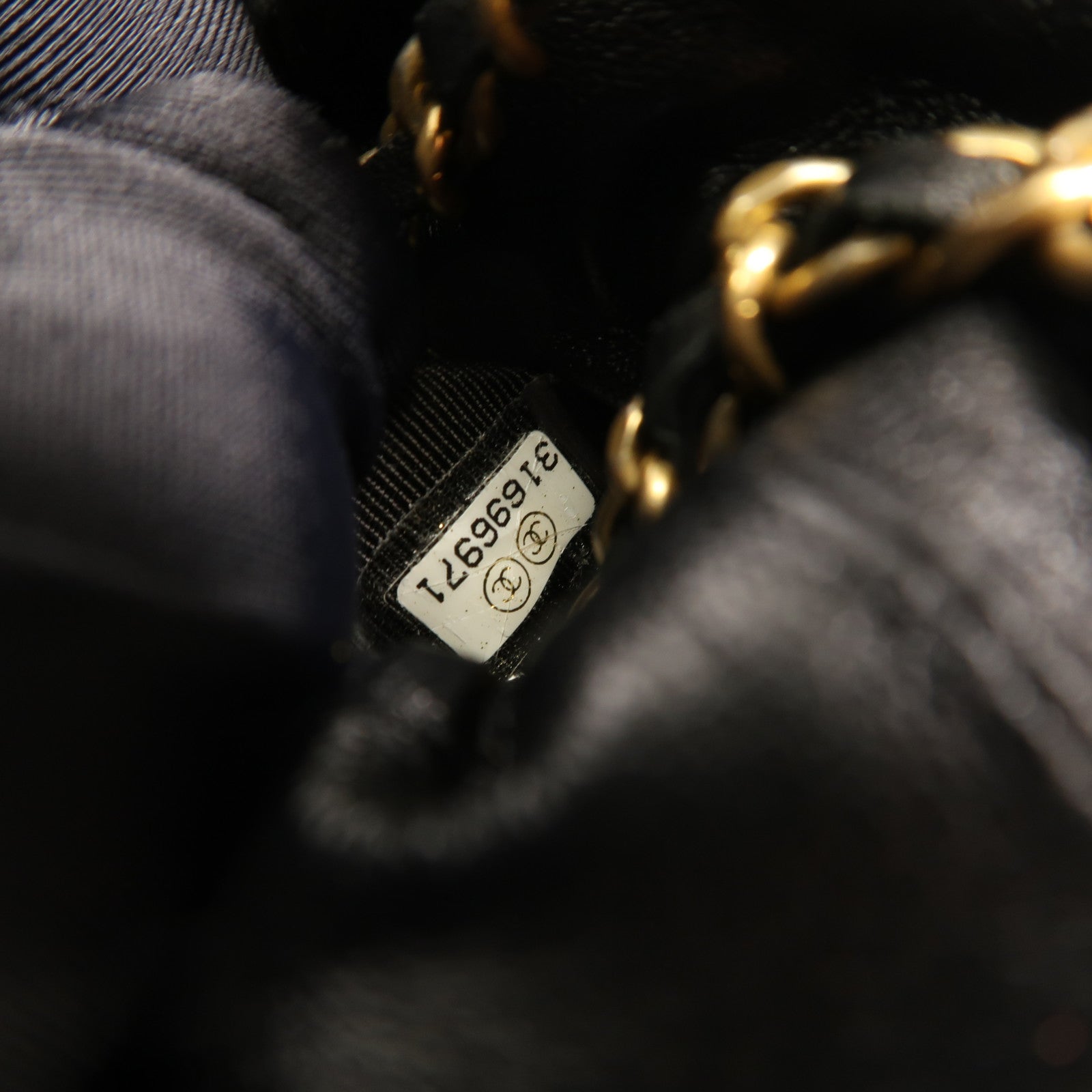 CHANEL 牛皮皮革Mini Box金扣肩背袋