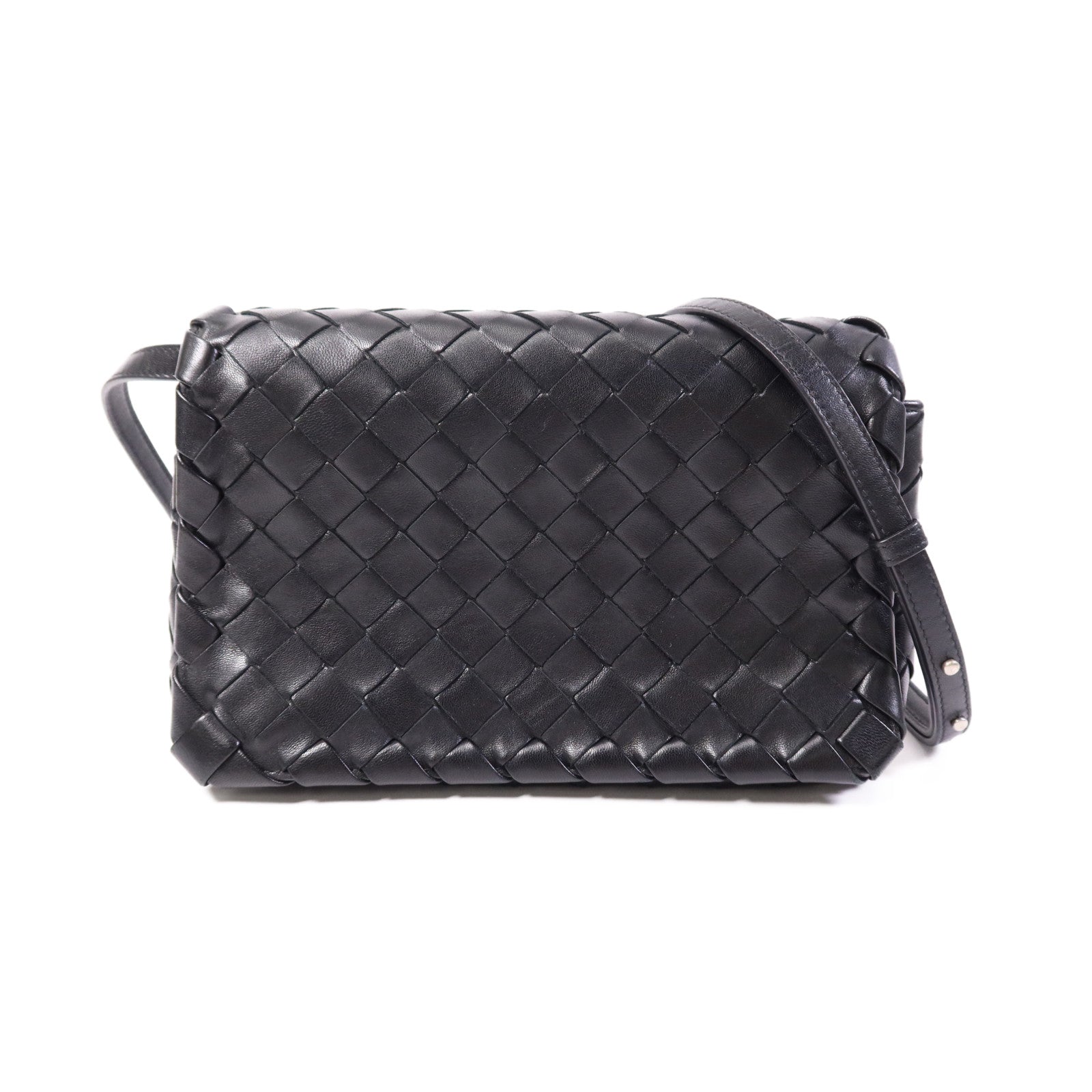BOTTEGA VENETA 牛皮皮革Shoulder Bag銀扣肩背袋