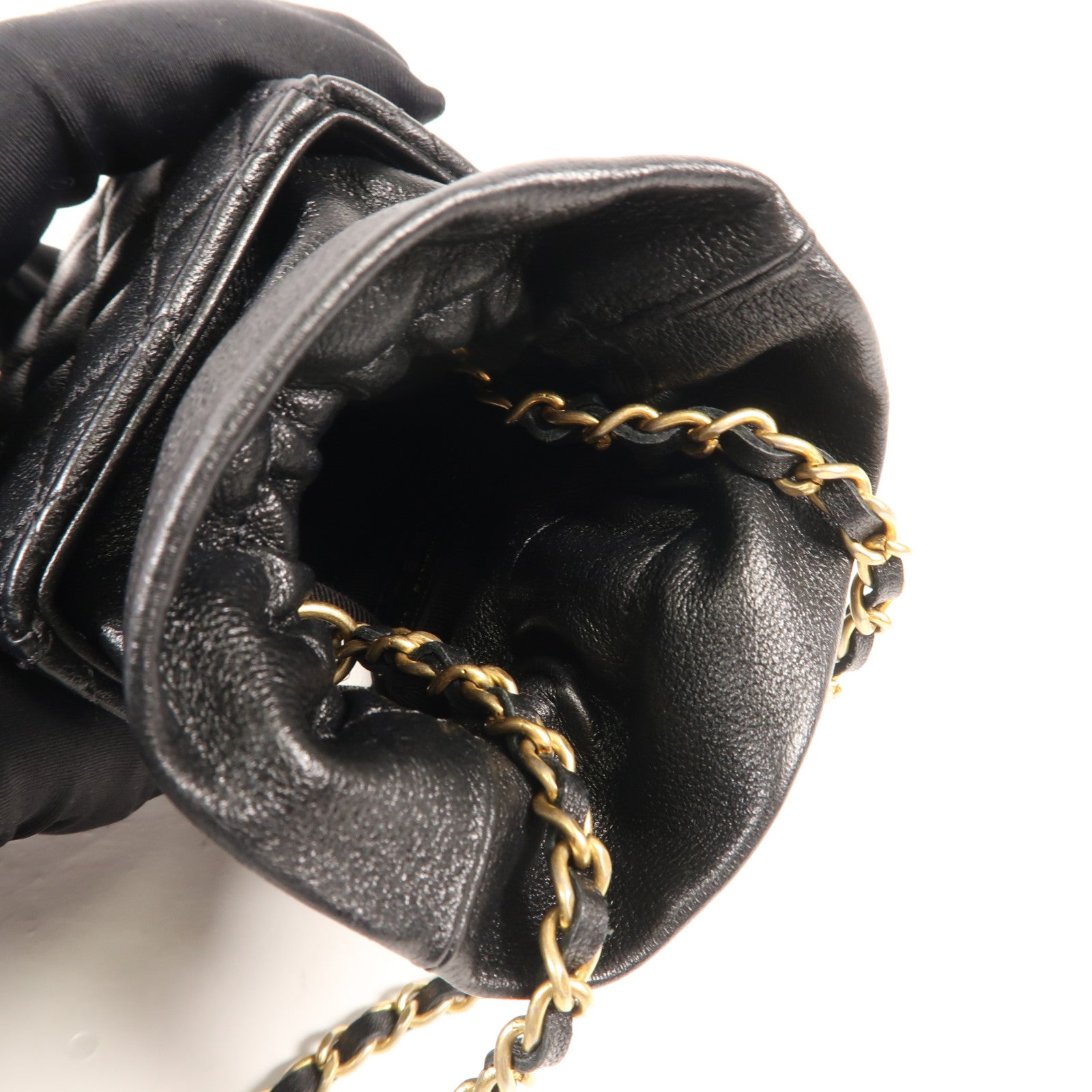 CHANEL 牛皮皮革Mini Box金扣肩背袋