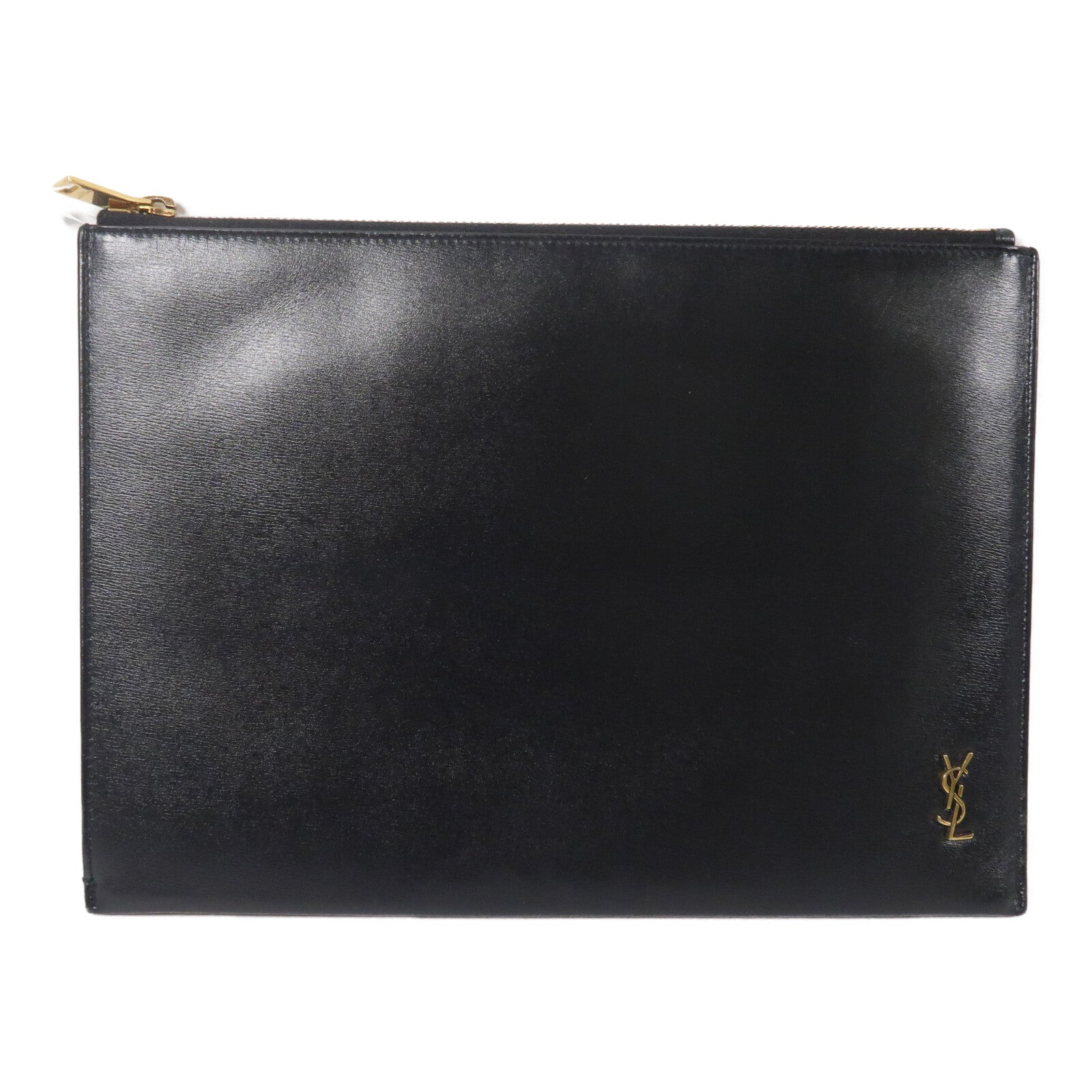 SAINT LAURENT 牛皮皮革Monogram Pouch手拿包