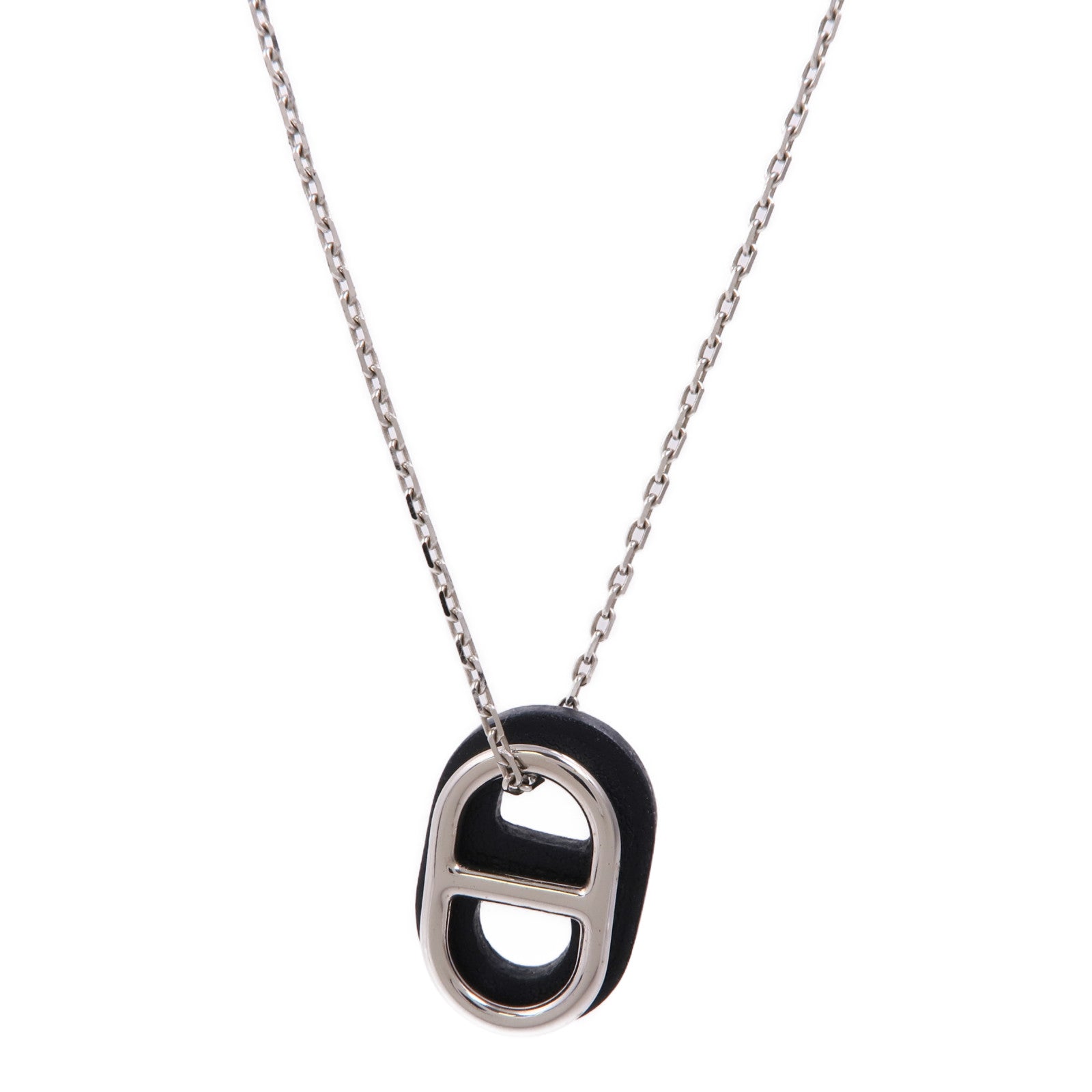 HERMES 金屬/皮革O Maillon Necklace項鍊– Brand Off Hong Kong Online