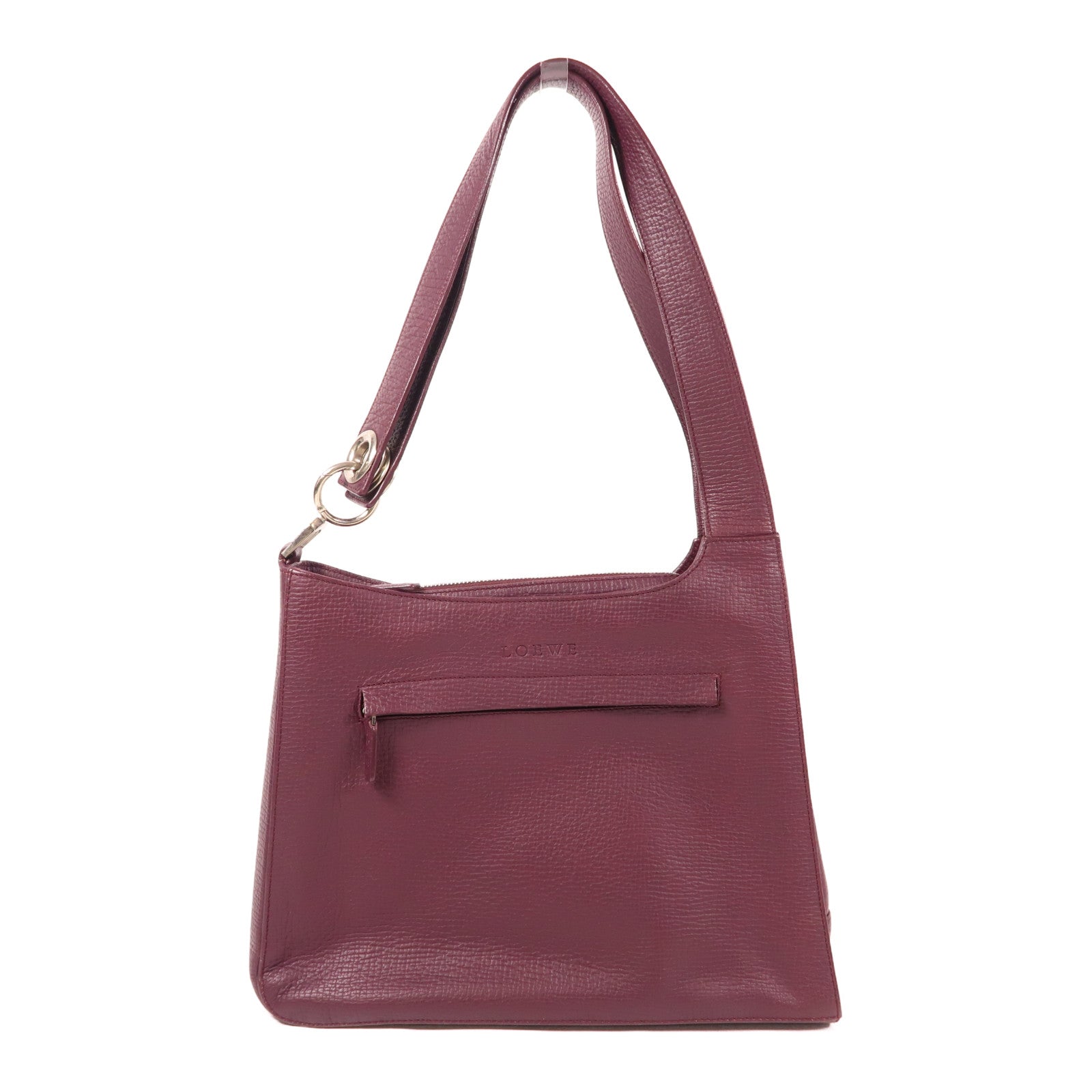LOEWE SHW Shoulder Bag Calfskin Leather Purple