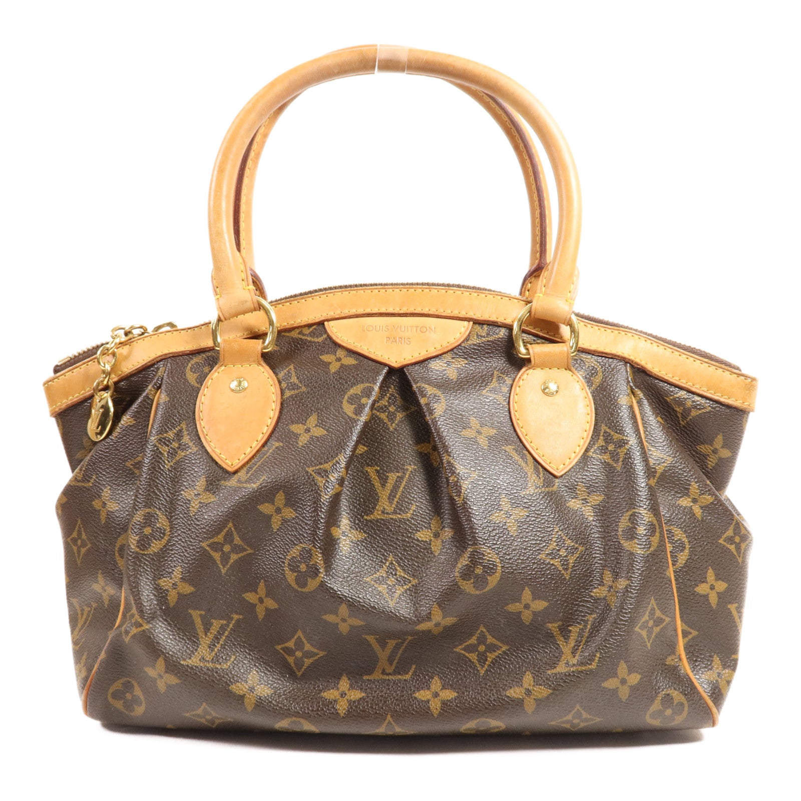 LOUIS VUITTON Monogram Tivoli PM金扣手挽袋