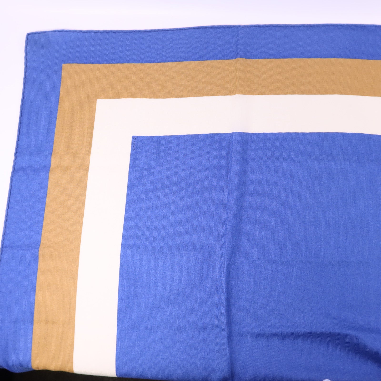 HERMES 絲質/羊絨Scarf 140X140絲巾