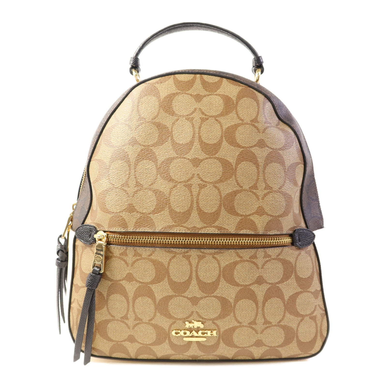 COACH 塗層帆布Backpack金扣背包