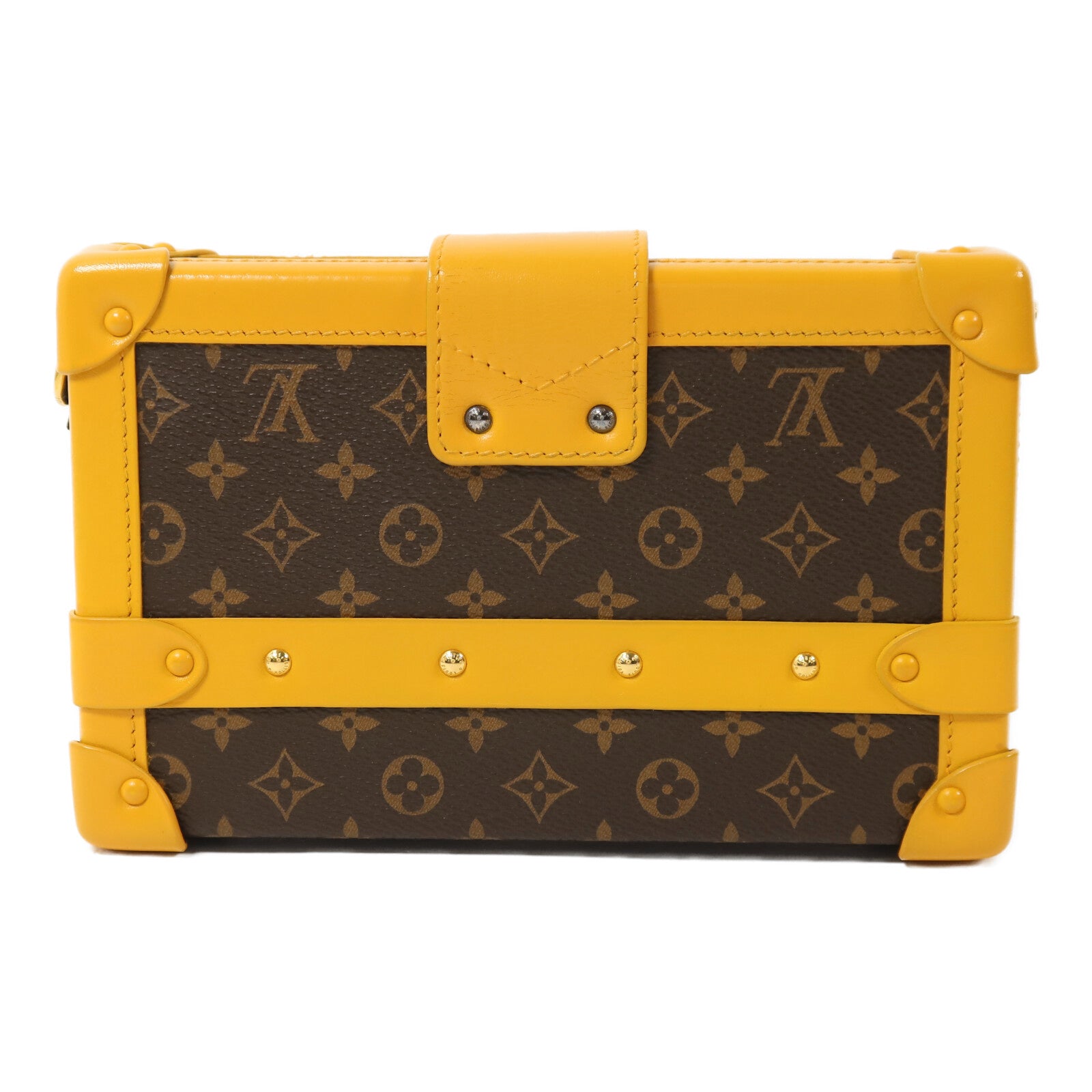 LOUIS VUITTON Monogram Petite Malle金扣肩背袋