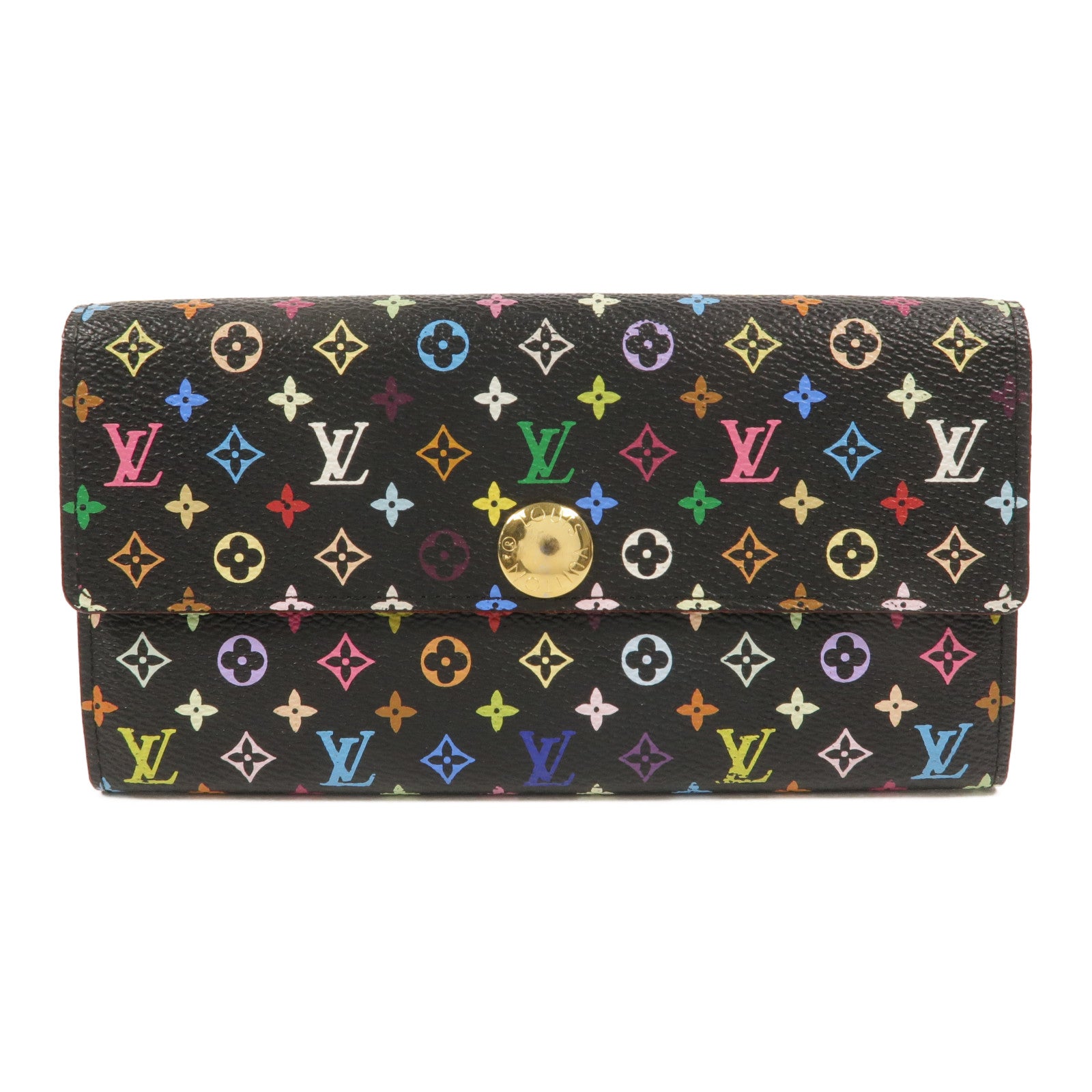 LOUIS VUITTON Monogram Multicolore Portefeuille Sarah Wallet長錢包