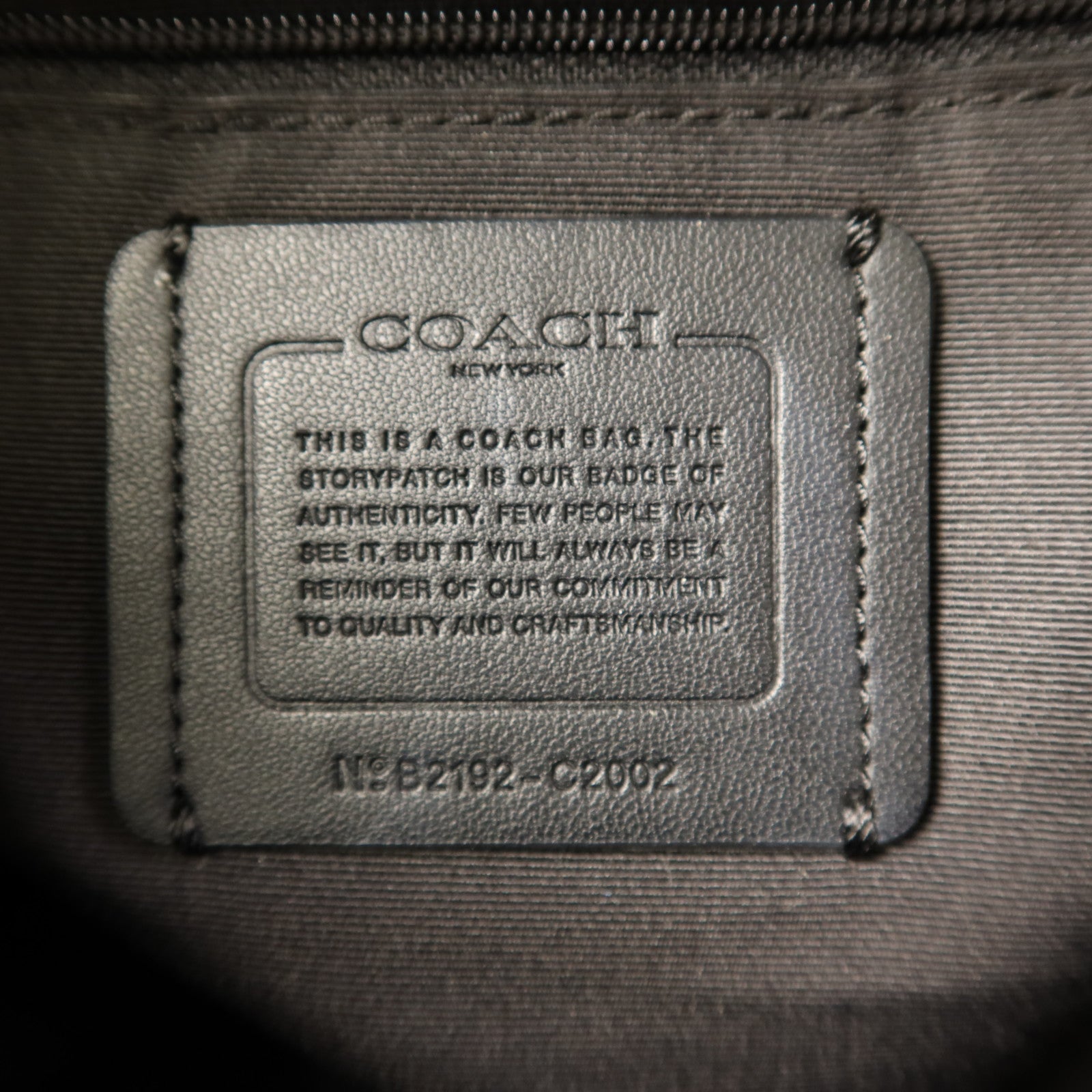 COACH 塗層帆布Backpack金扣背包