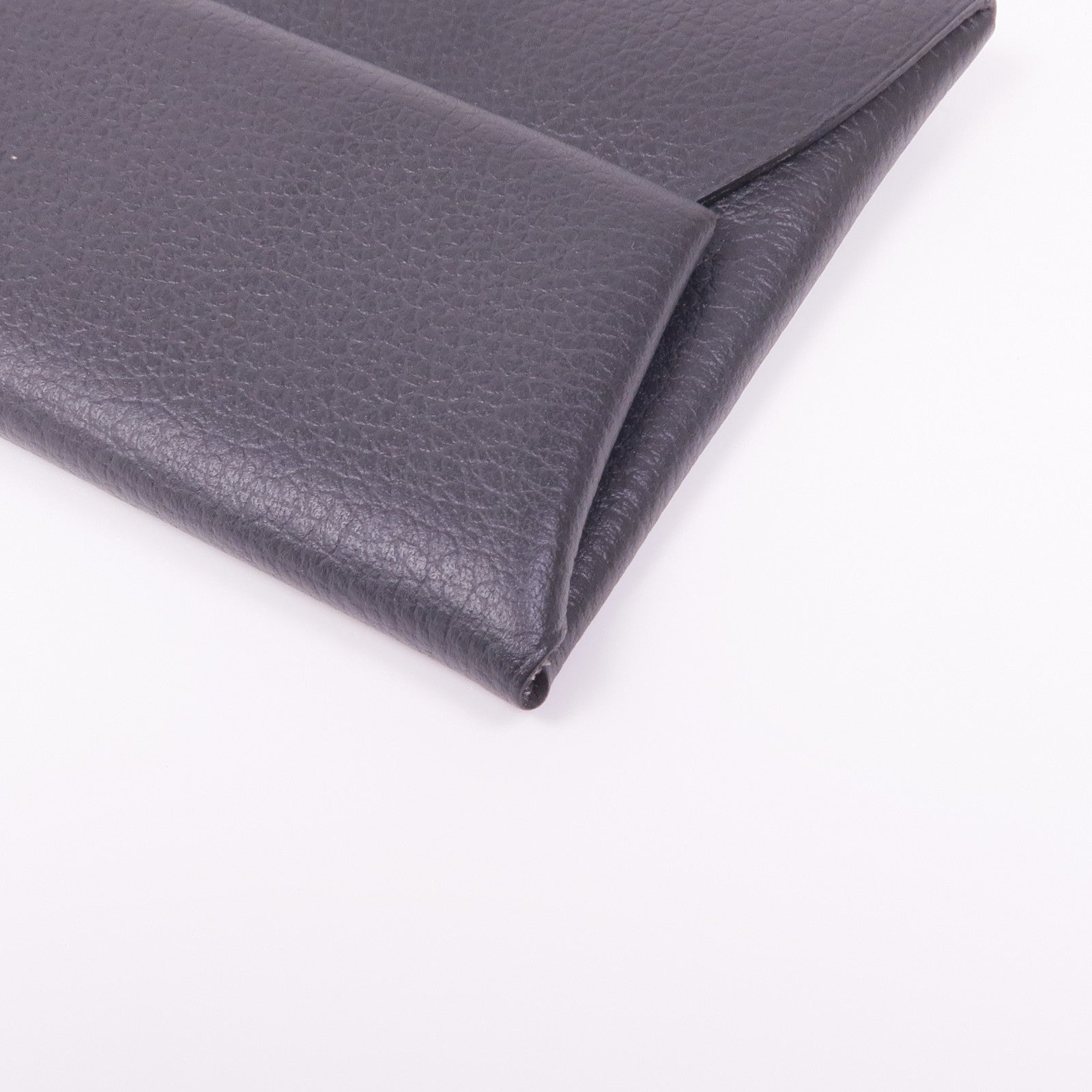 HERMES Evercolor皮革Coin Case銀扣零錢包Noir