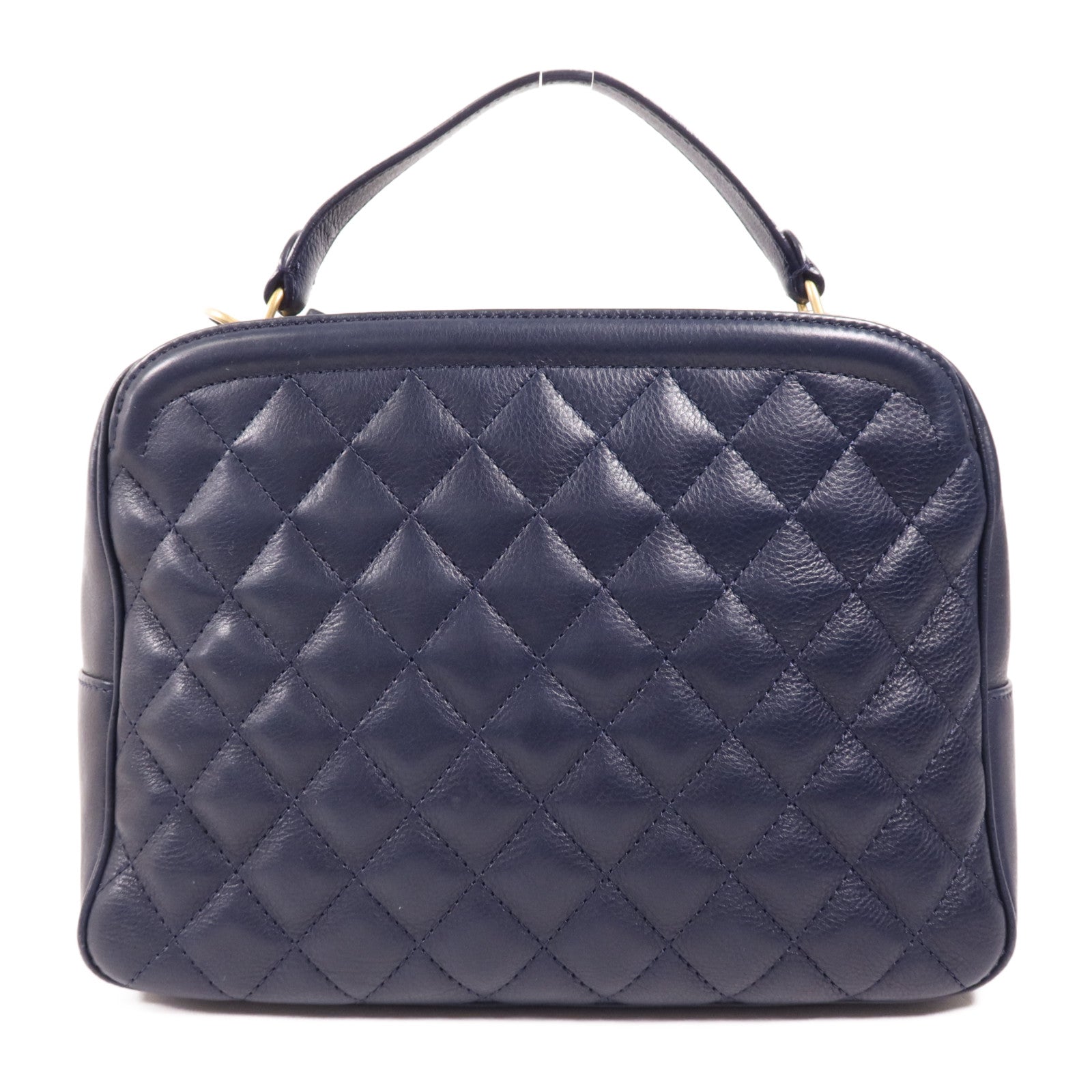 CHANEL 牛皮皮革2 Way Shoulder金扣手挽肩背兩用袋