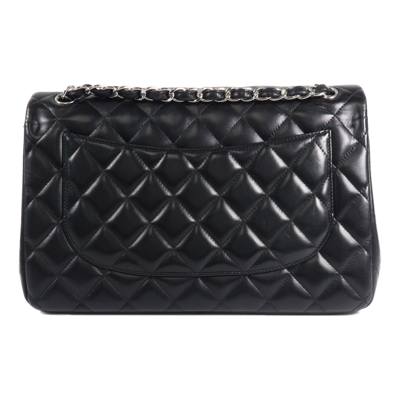 CHANEL 羊皮皮革Large Classic鏈帶肩背袋