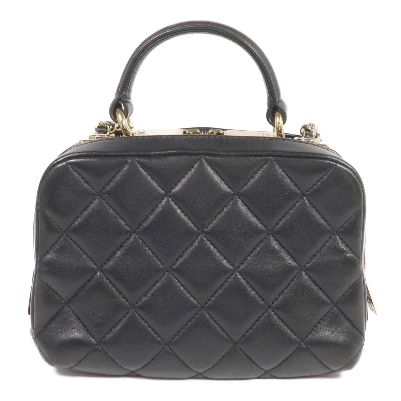 CHANEL 羊皮皮革Trendy CC金扣手挽肩背兩用袋