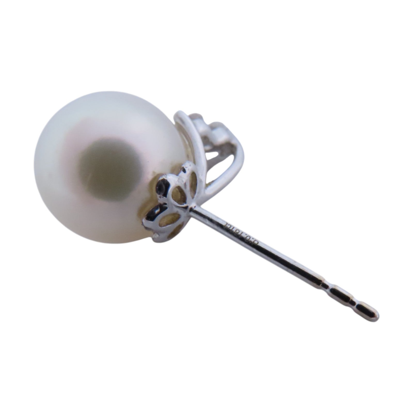 JEWELRY 18K白金Pearl Diamond Earrings珍珠/鑽石耳環