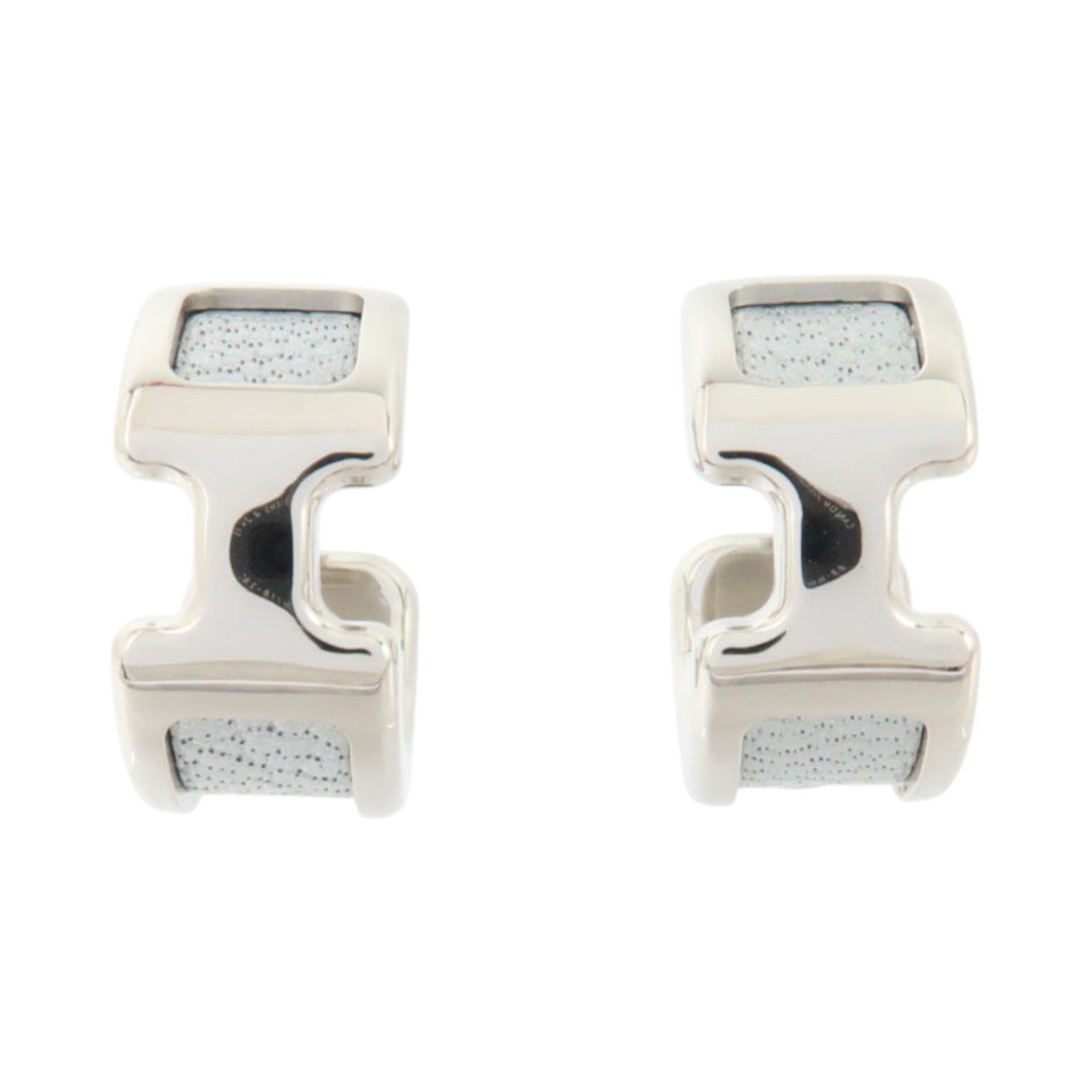 HERMES Chevre皮革/金屬Olympe Earring耳環