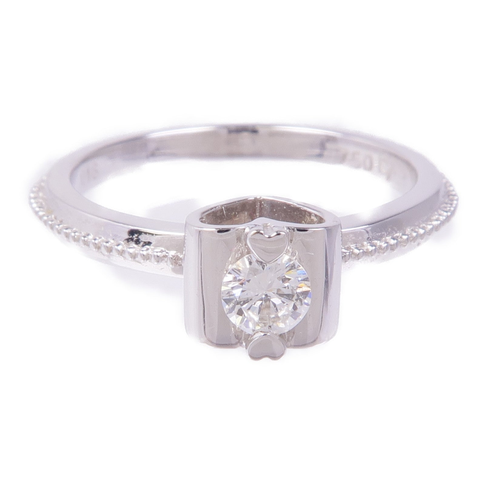 JEWELRY Diamond Ring 18K White Gold US#6