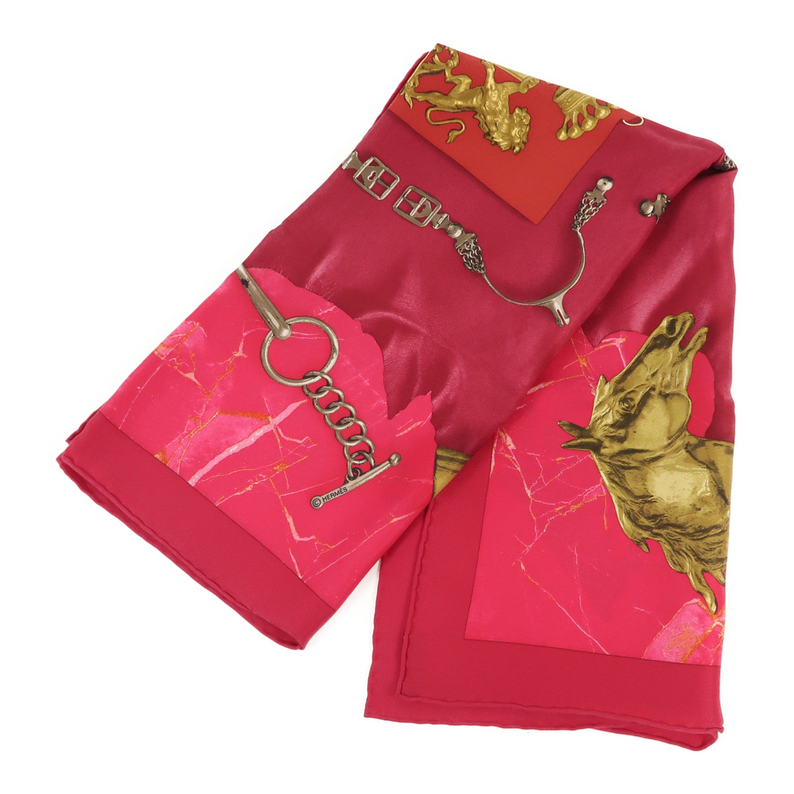 HERMES 絲質Scarf 70X70絲巾