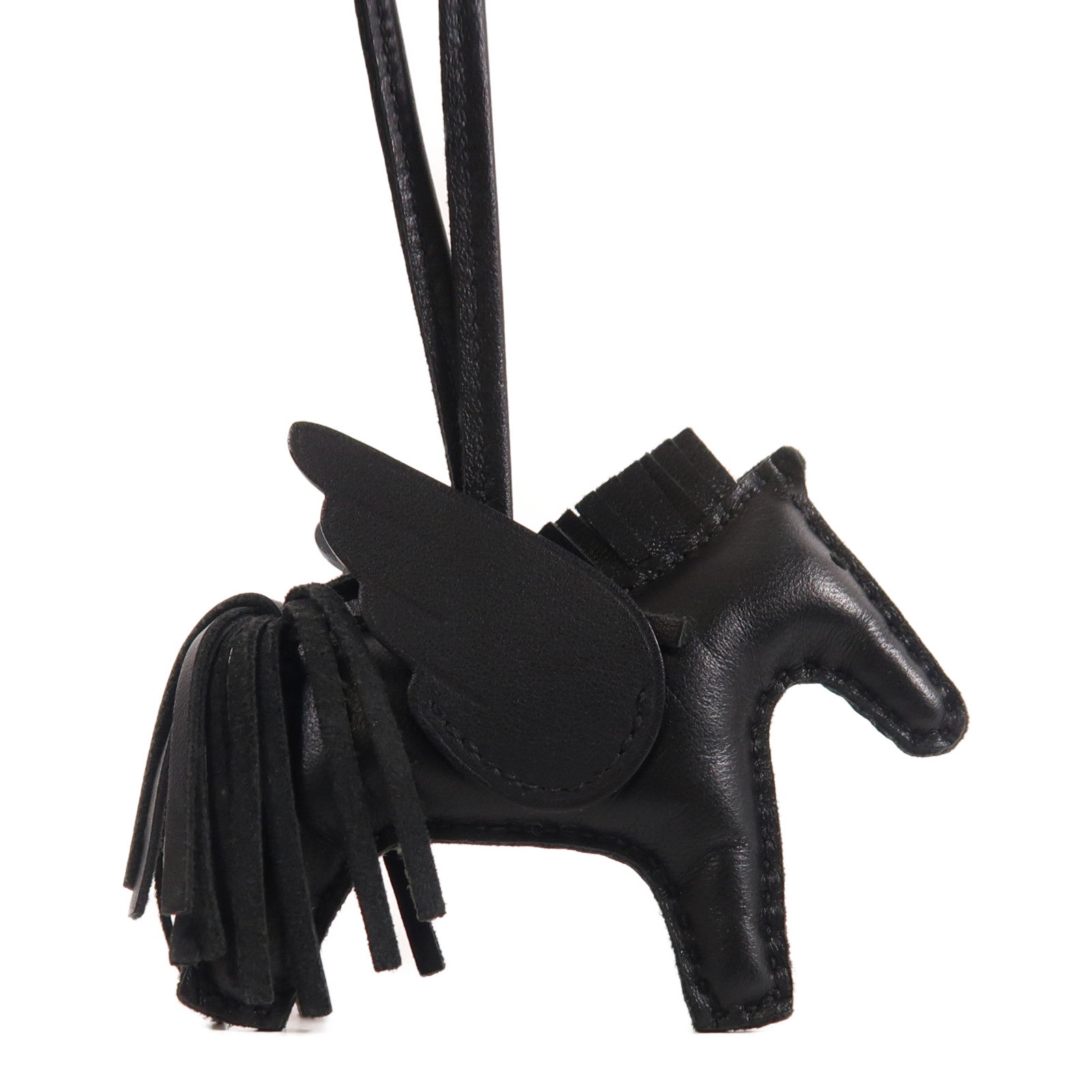 HERMES Milo/Swift皮革Rodeo Pegase PM掛飾