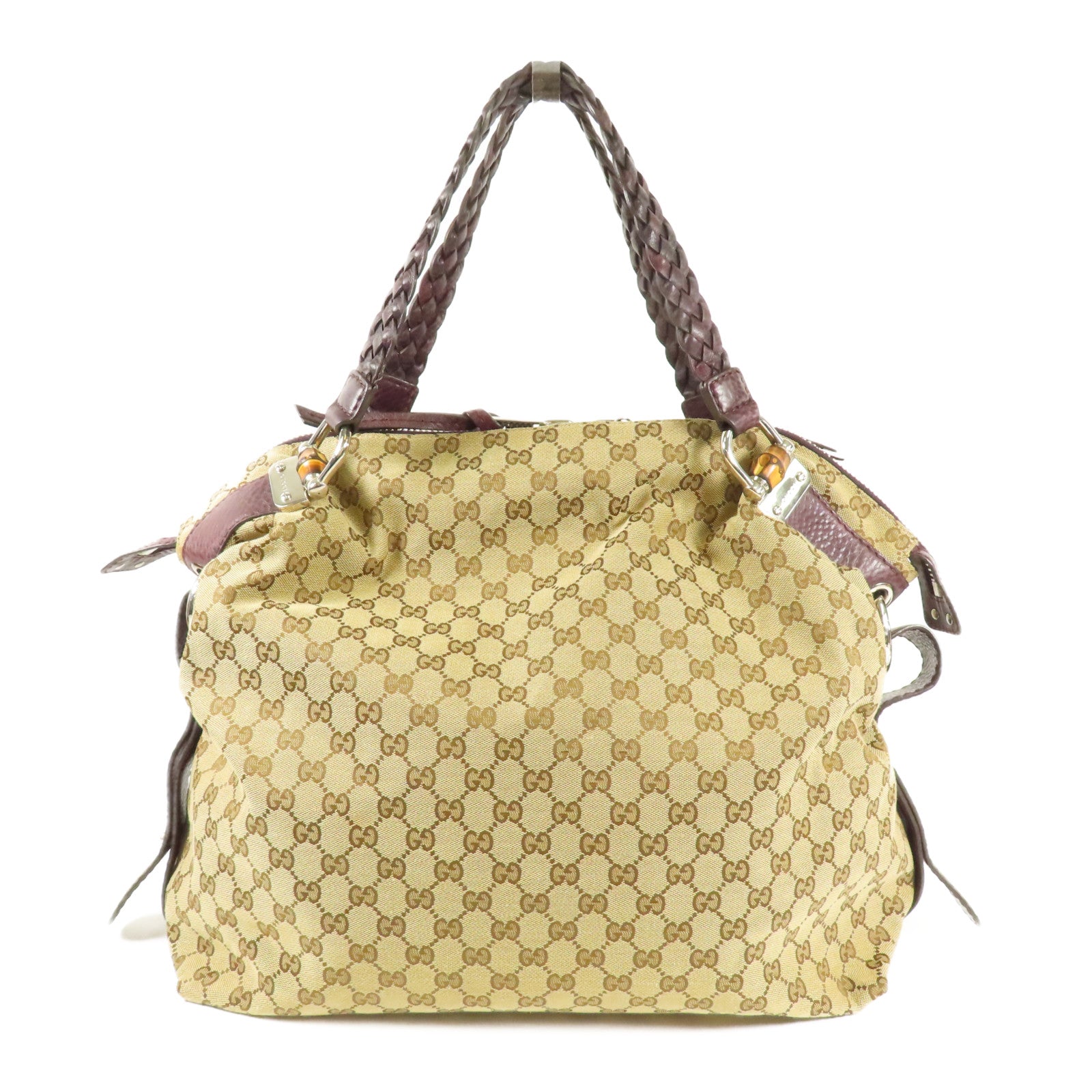 GUCCI GG SHW Tote Bag Canvas 232927 Brown