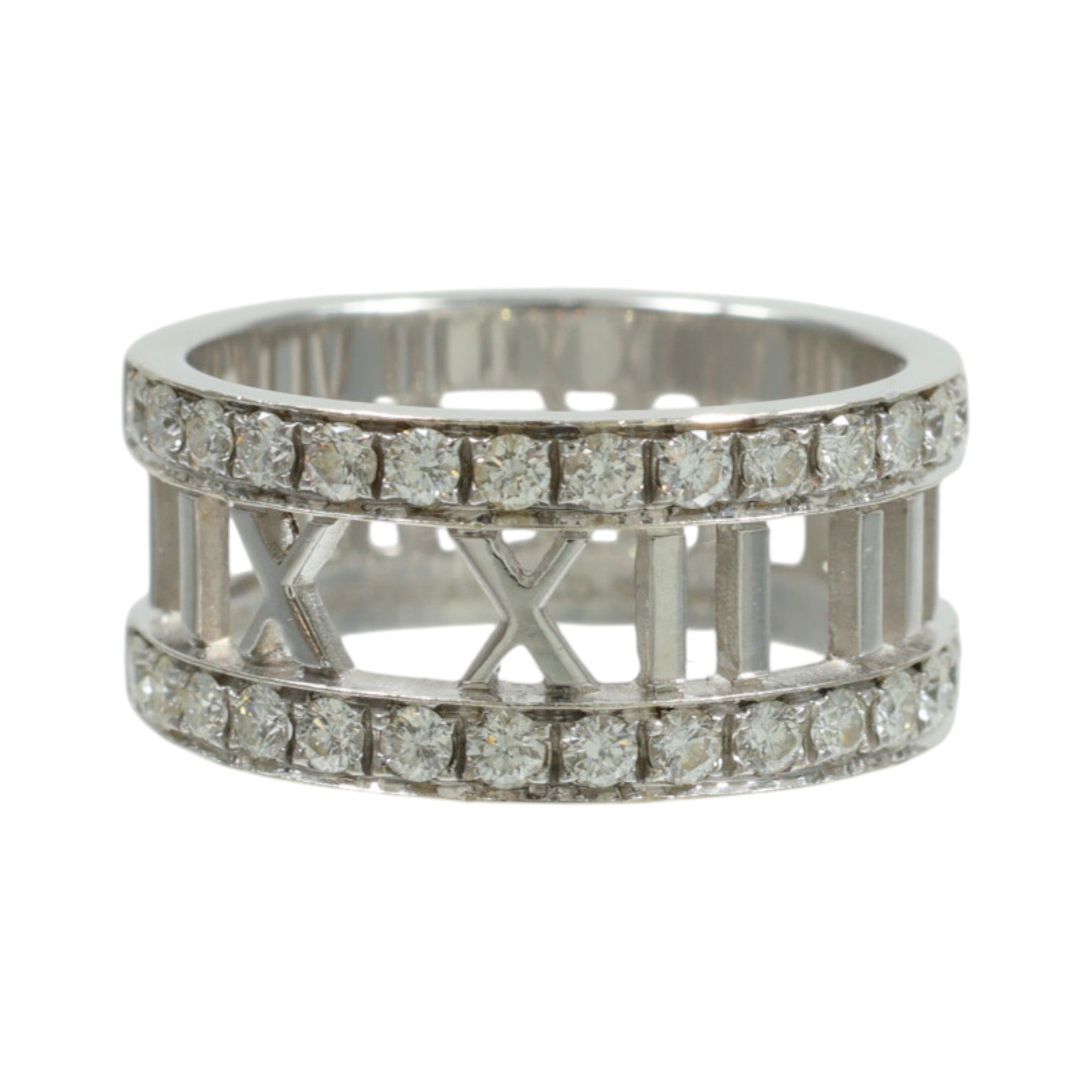 TIFFANY&CO 18K白金Atlas Diamond Ring鑽石戒指