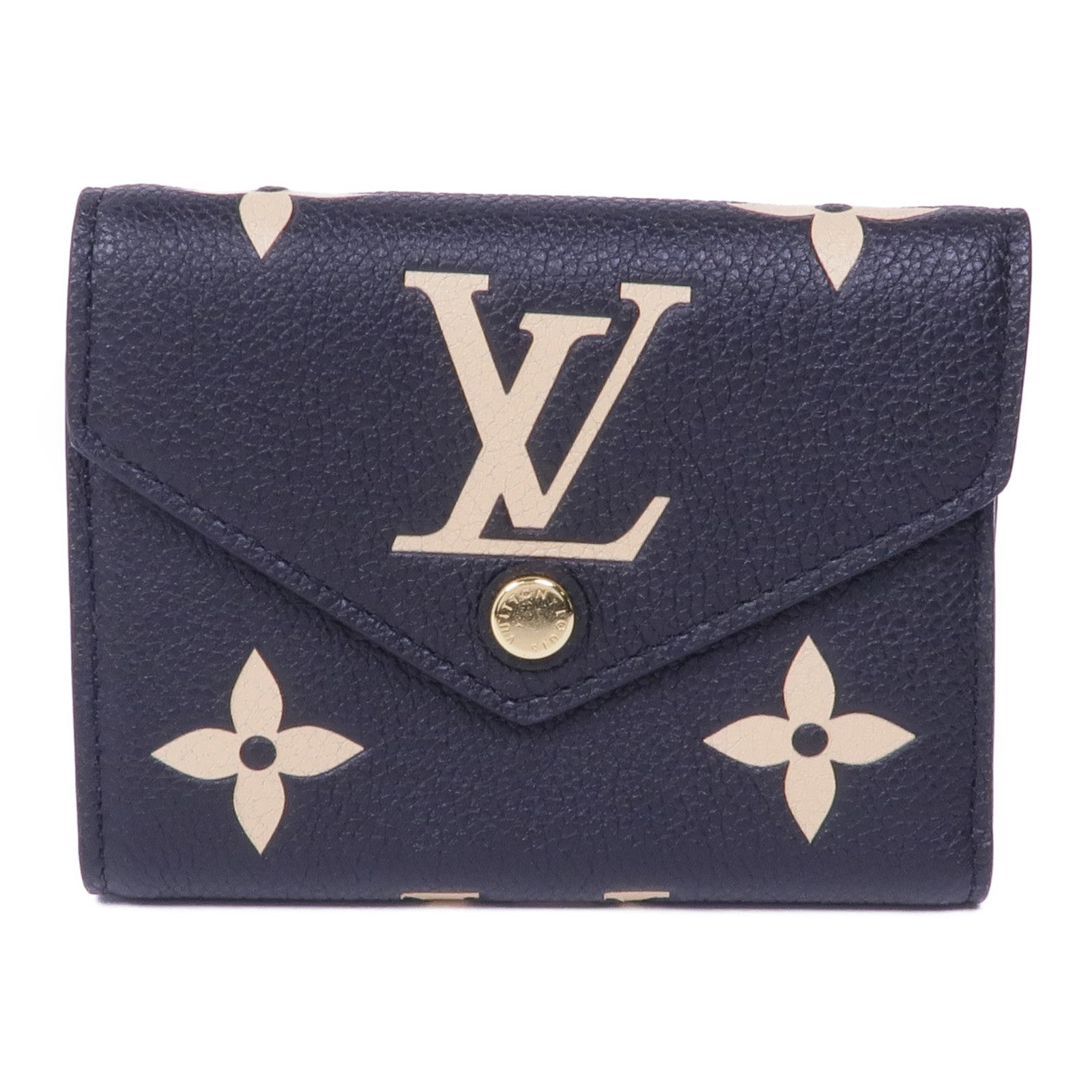 LOUIS VUITTON Monogram Empreinte Victorine Wallet金扣錢包