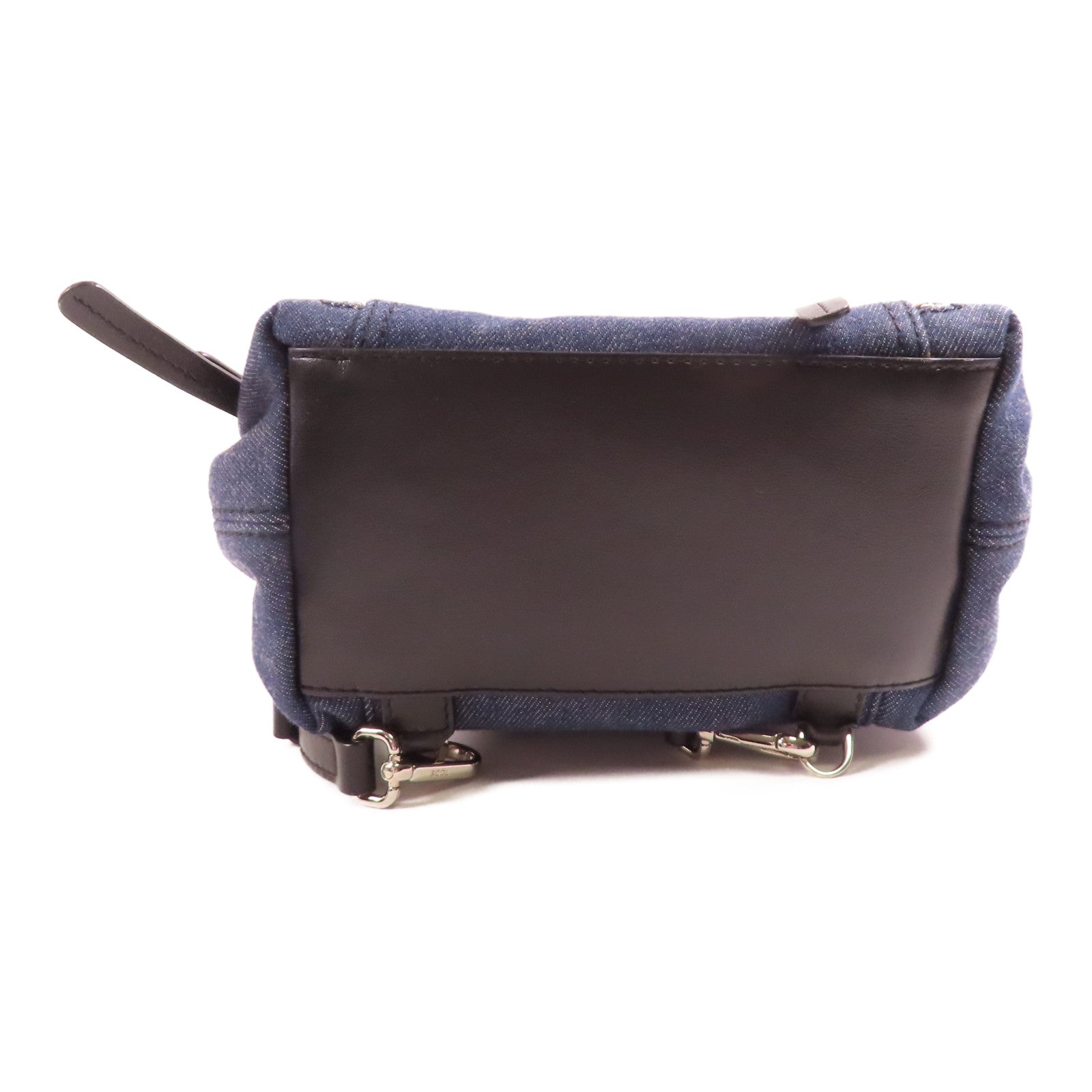 TOD'S 牛仔布Backpack銀扣背包