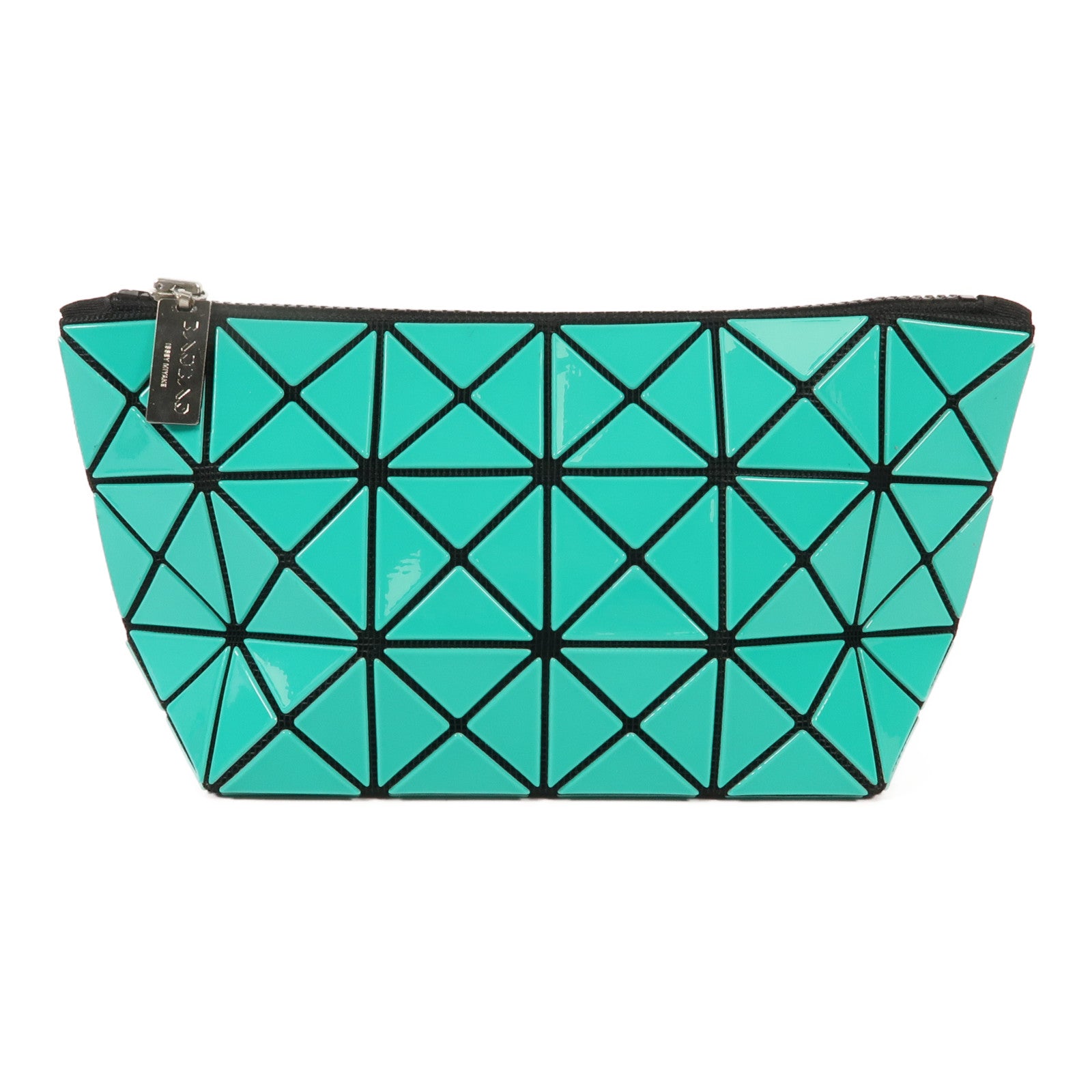 BAO BAO ISSEYMIYAKE PVC Clutch 4x6銀扣手拿包
