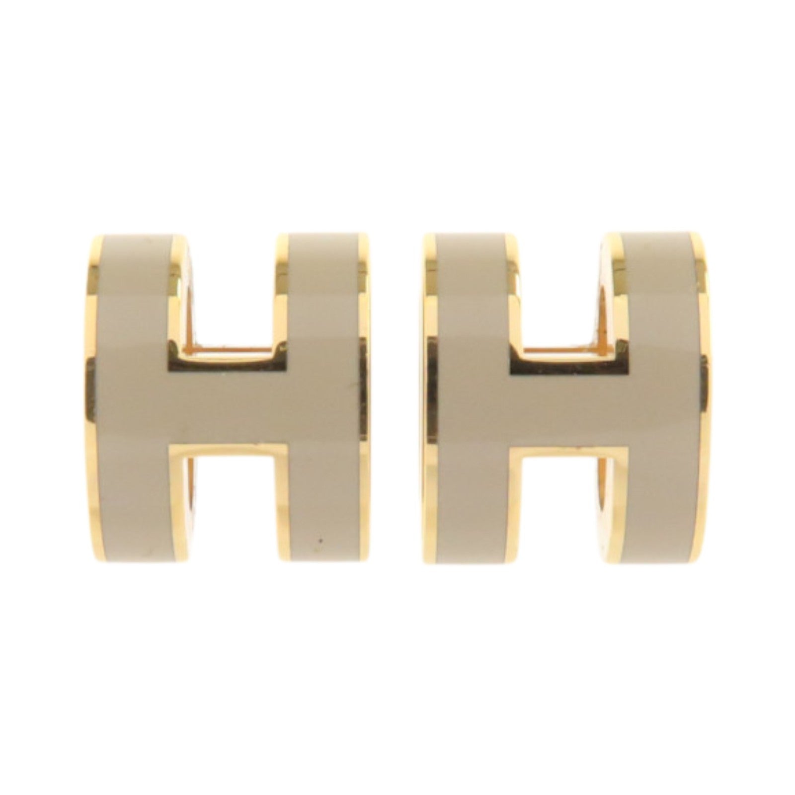 HERMES 金屬/琺瑯Mini Pop H Earrings耳環