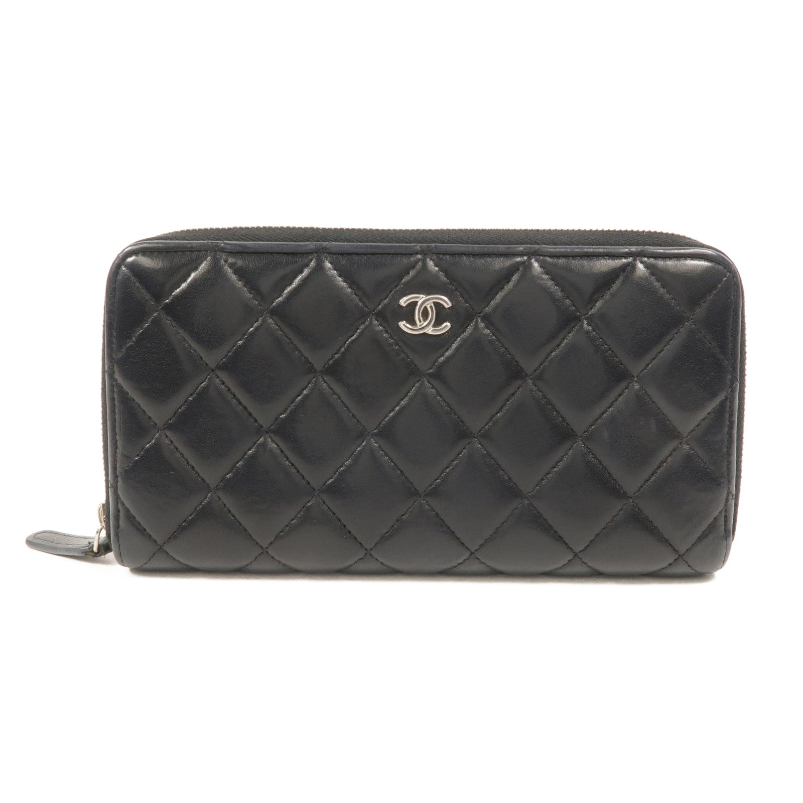 CHANEL 羊皮皮革Zipper Long Wallet長錢包